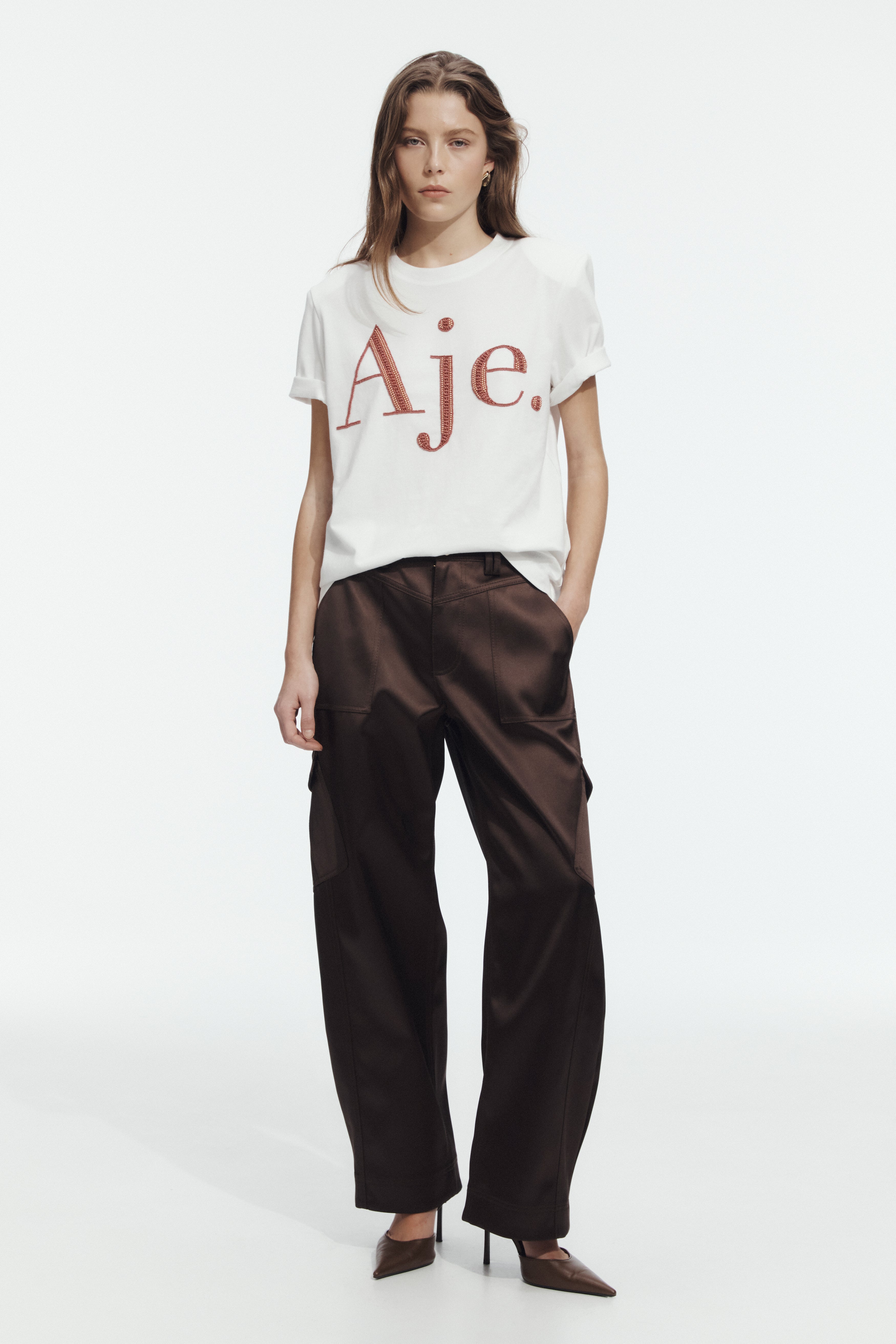Lola Embellished Logo Tee
