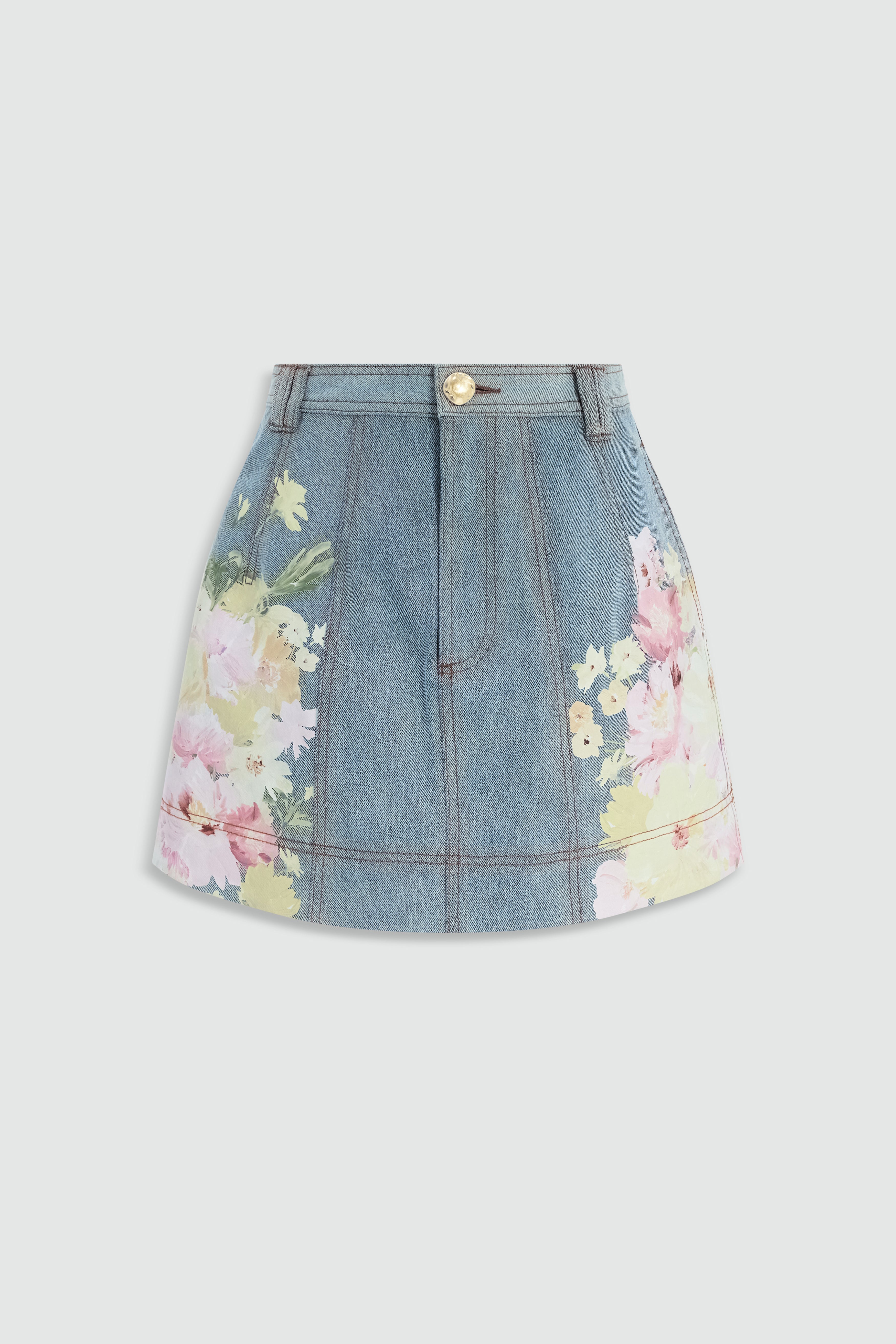 Daisy Denim Mini Skirt