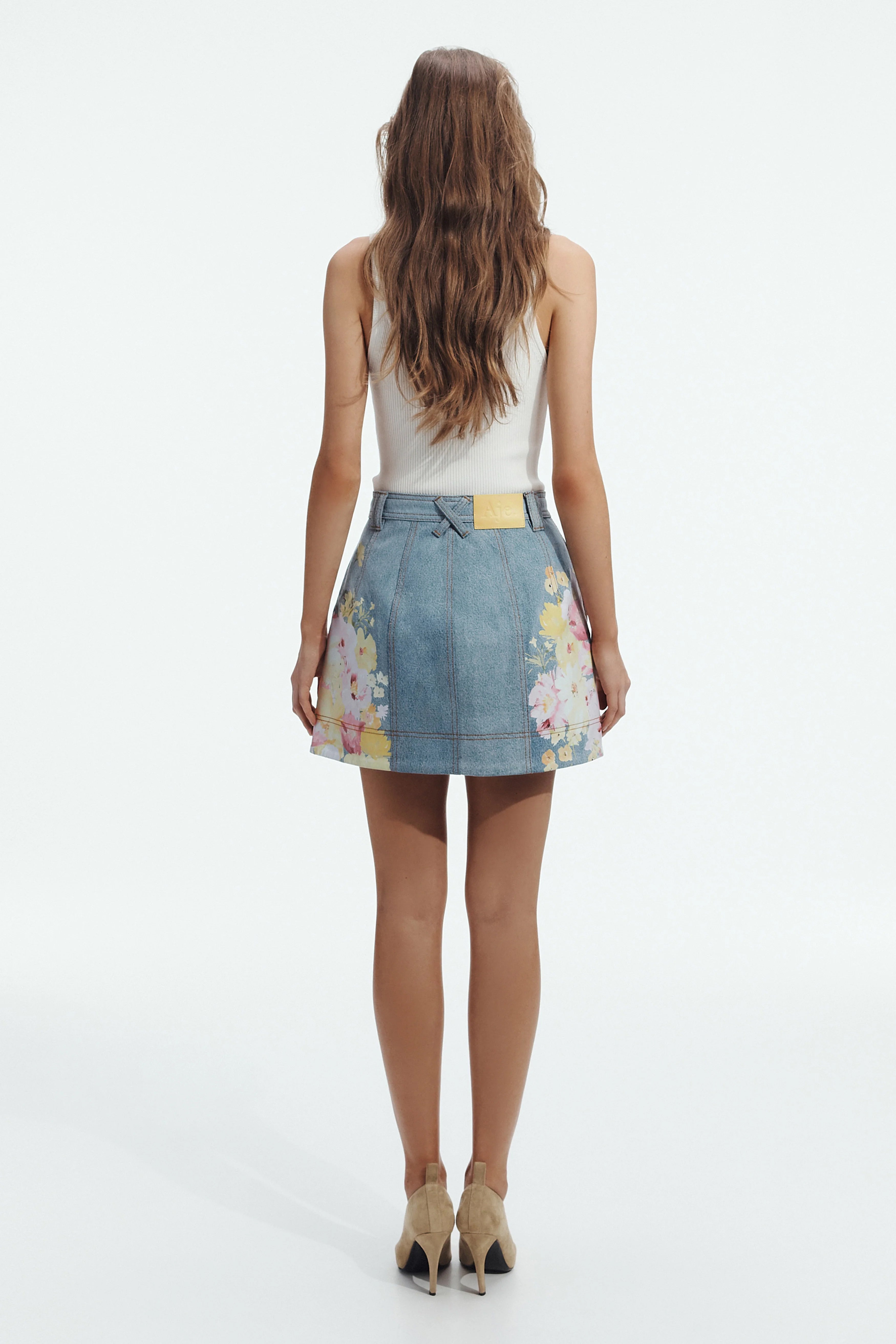 Daisy Denim Mini Skirt