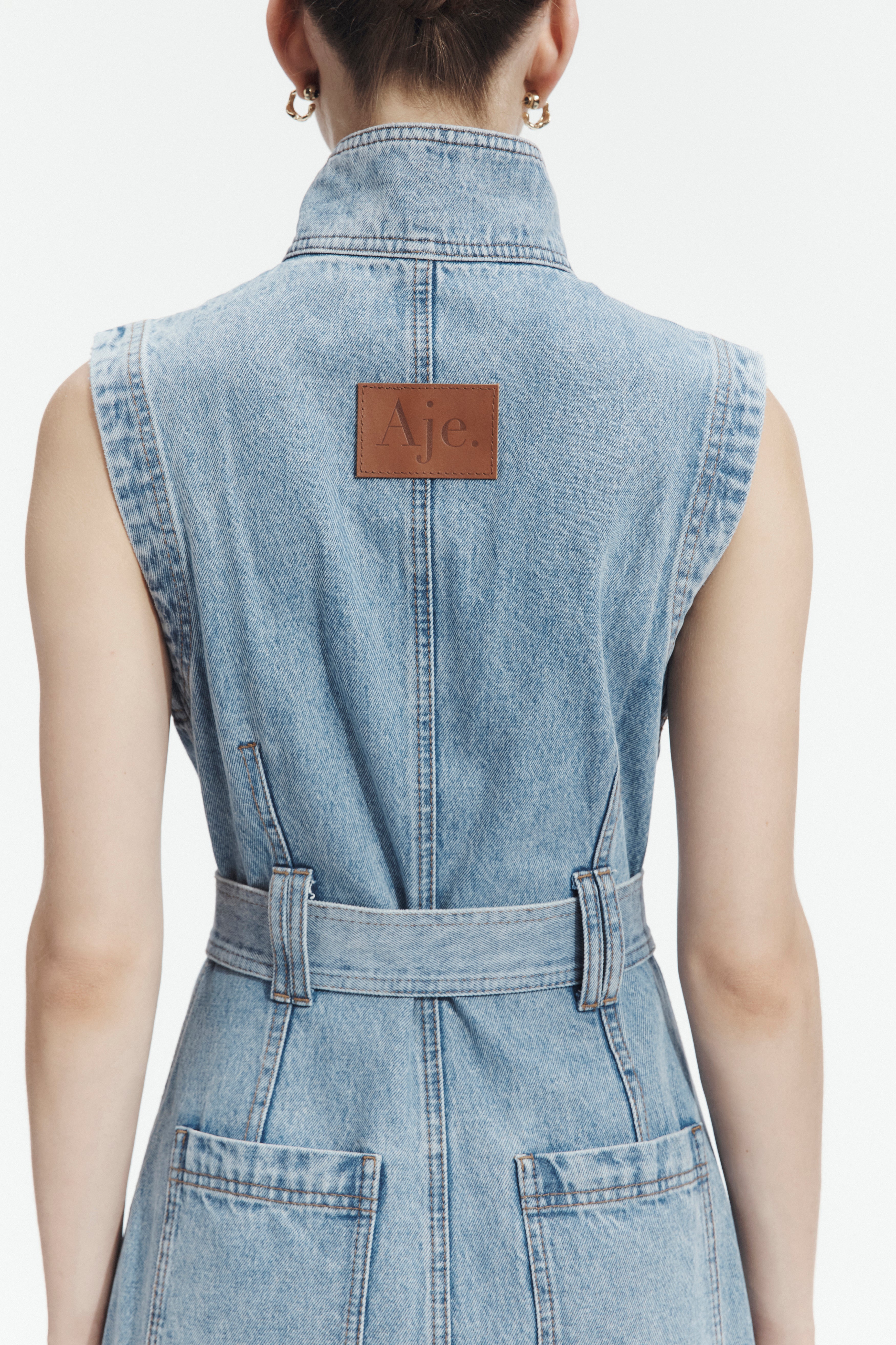 Lyra Denim Midi Dress