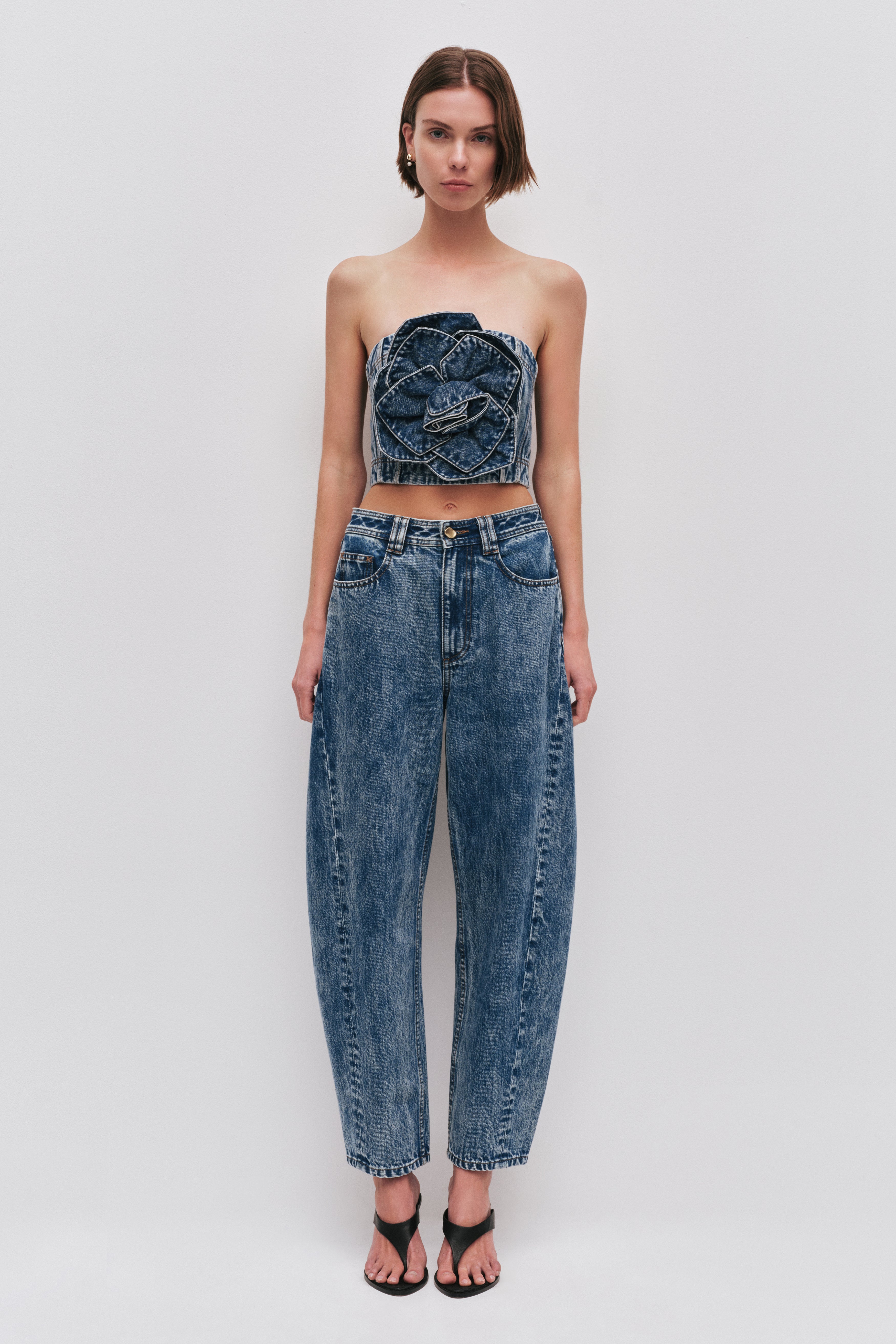 Angelina Denim Bustier