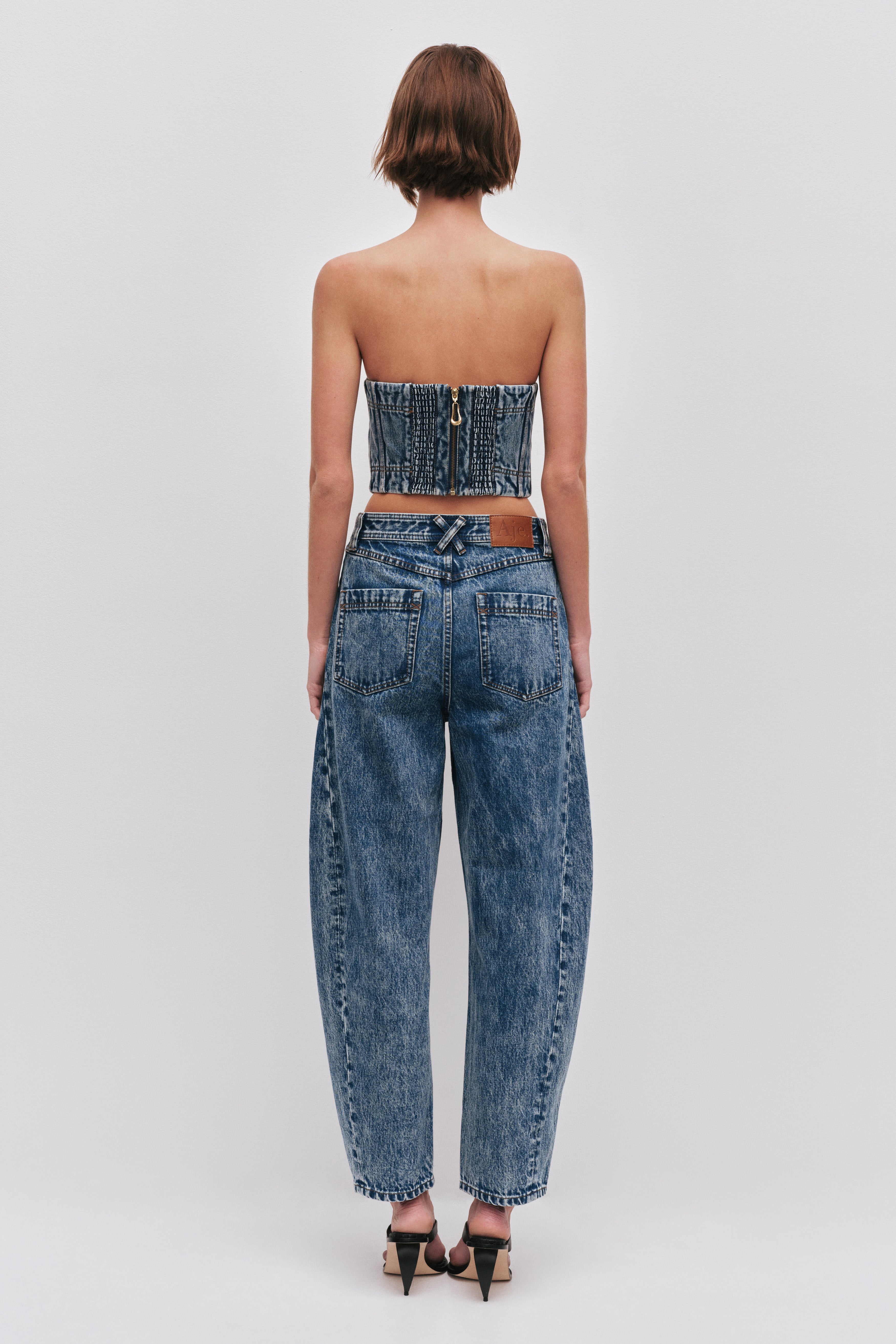 Angelina Denim Bustier