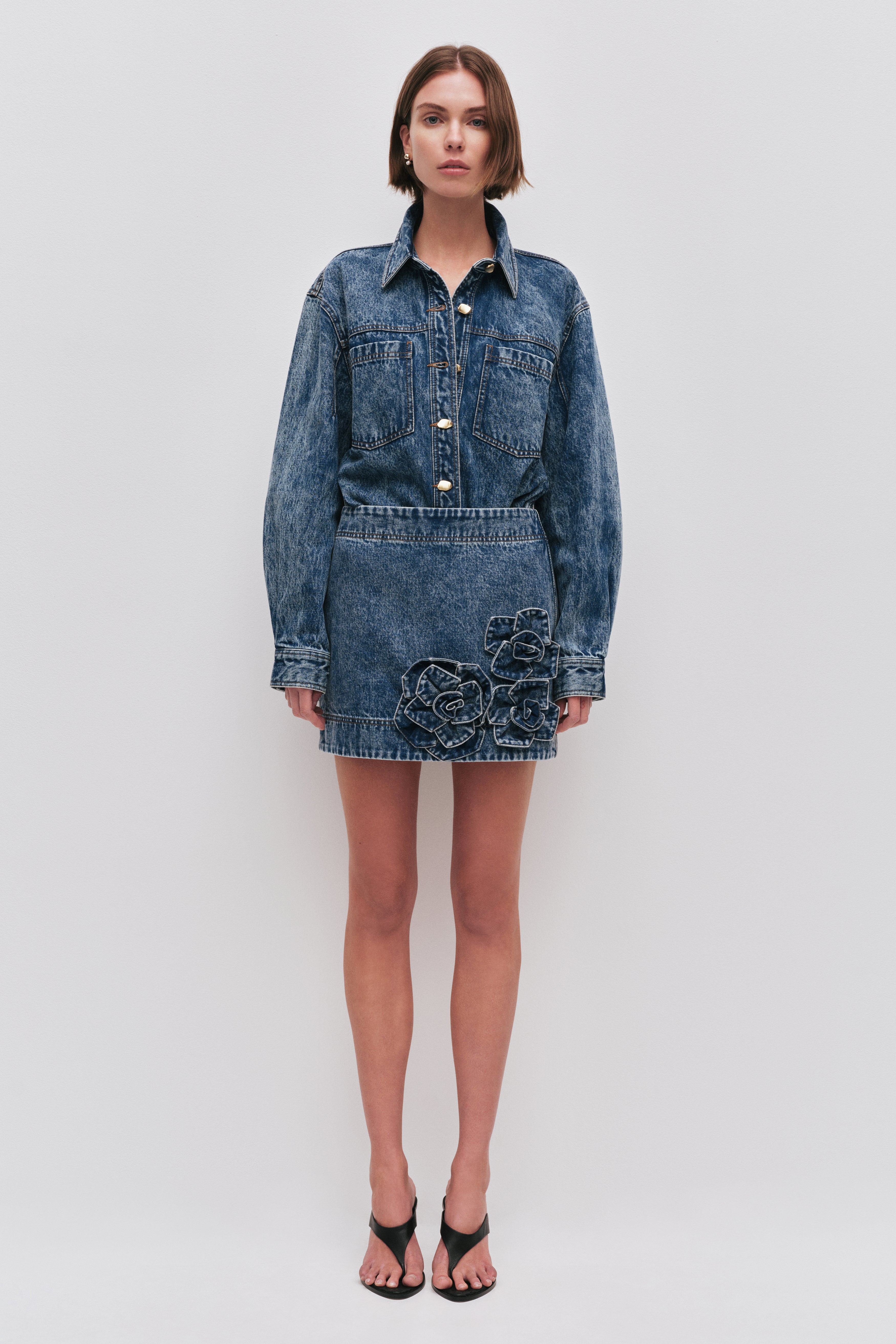 Angelina Denim Mini Skirt