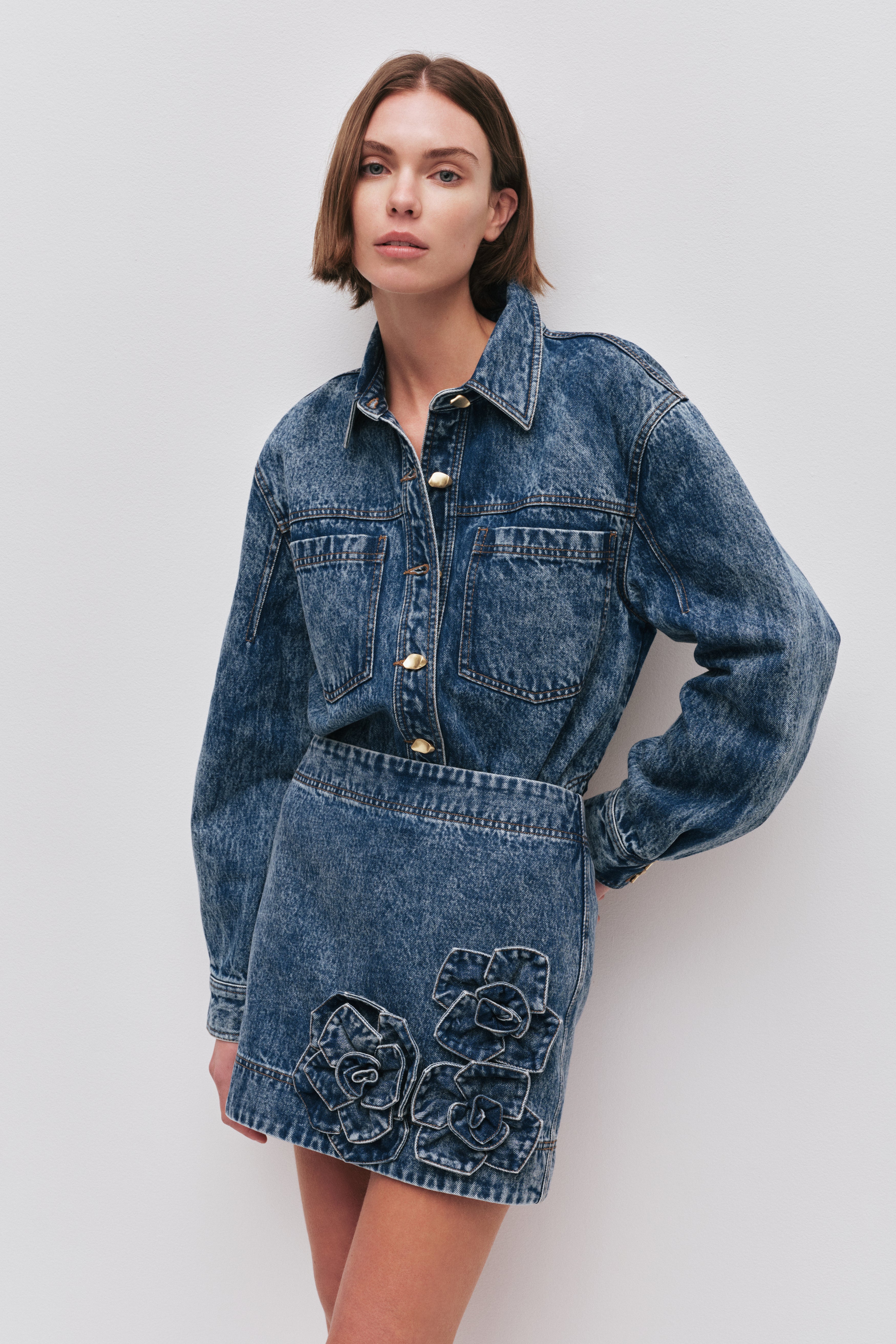 Angelina Denim Mini Skirt