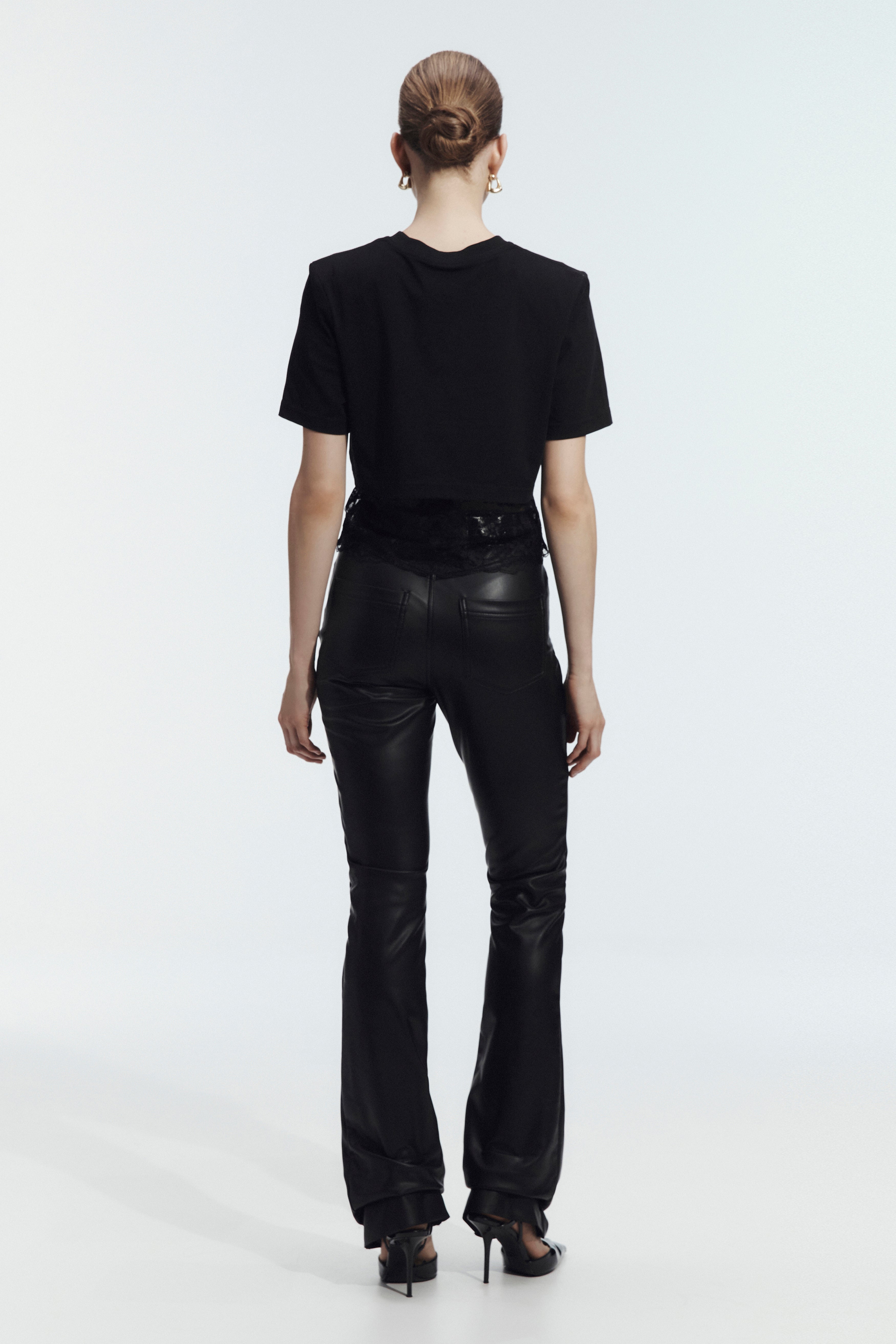 Kayla Lace Underlay Crop Tee