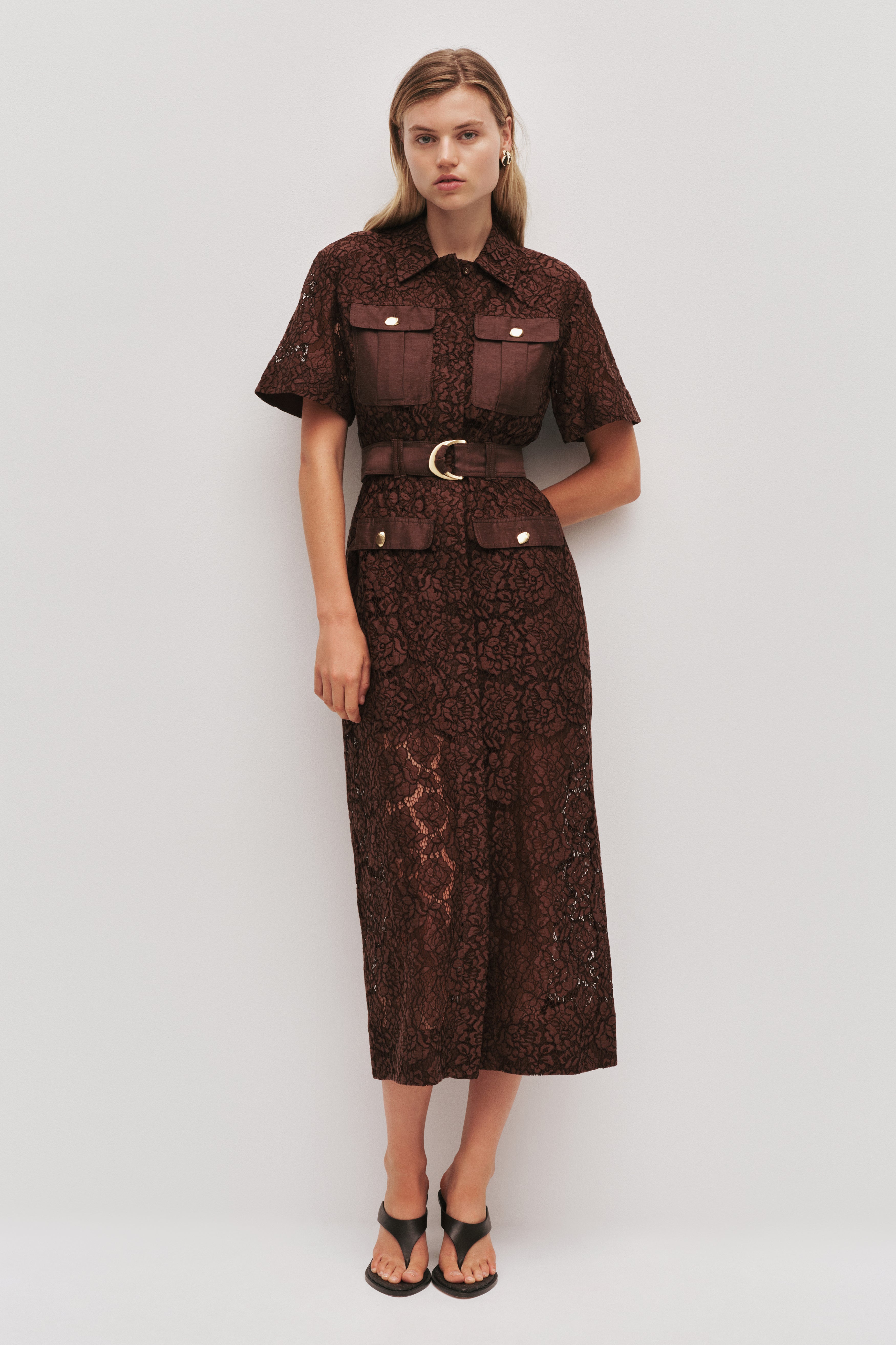 Mystic Lace Shirt Dress