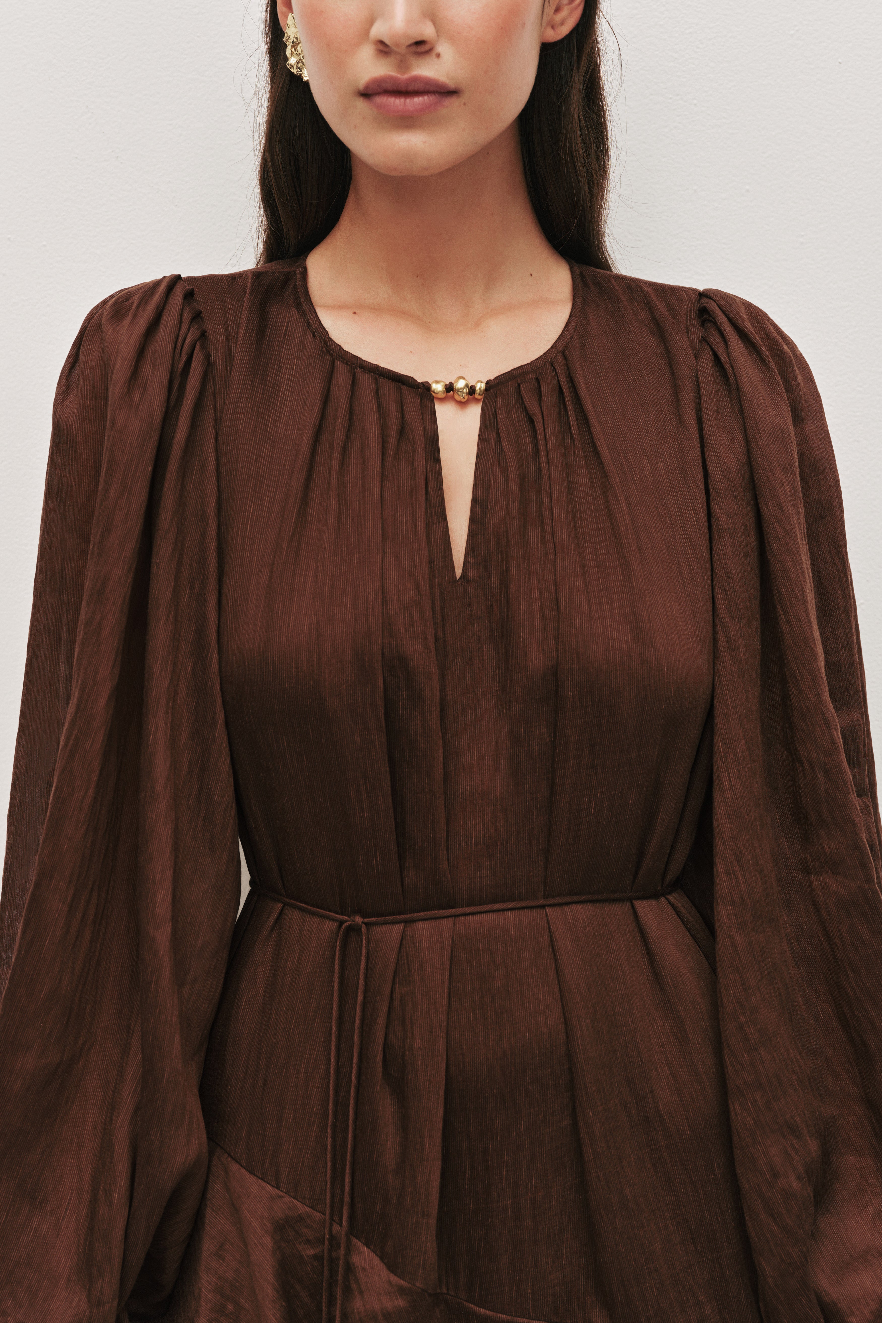 Sevilla Maxi Dress-CHOCOLATE / 4