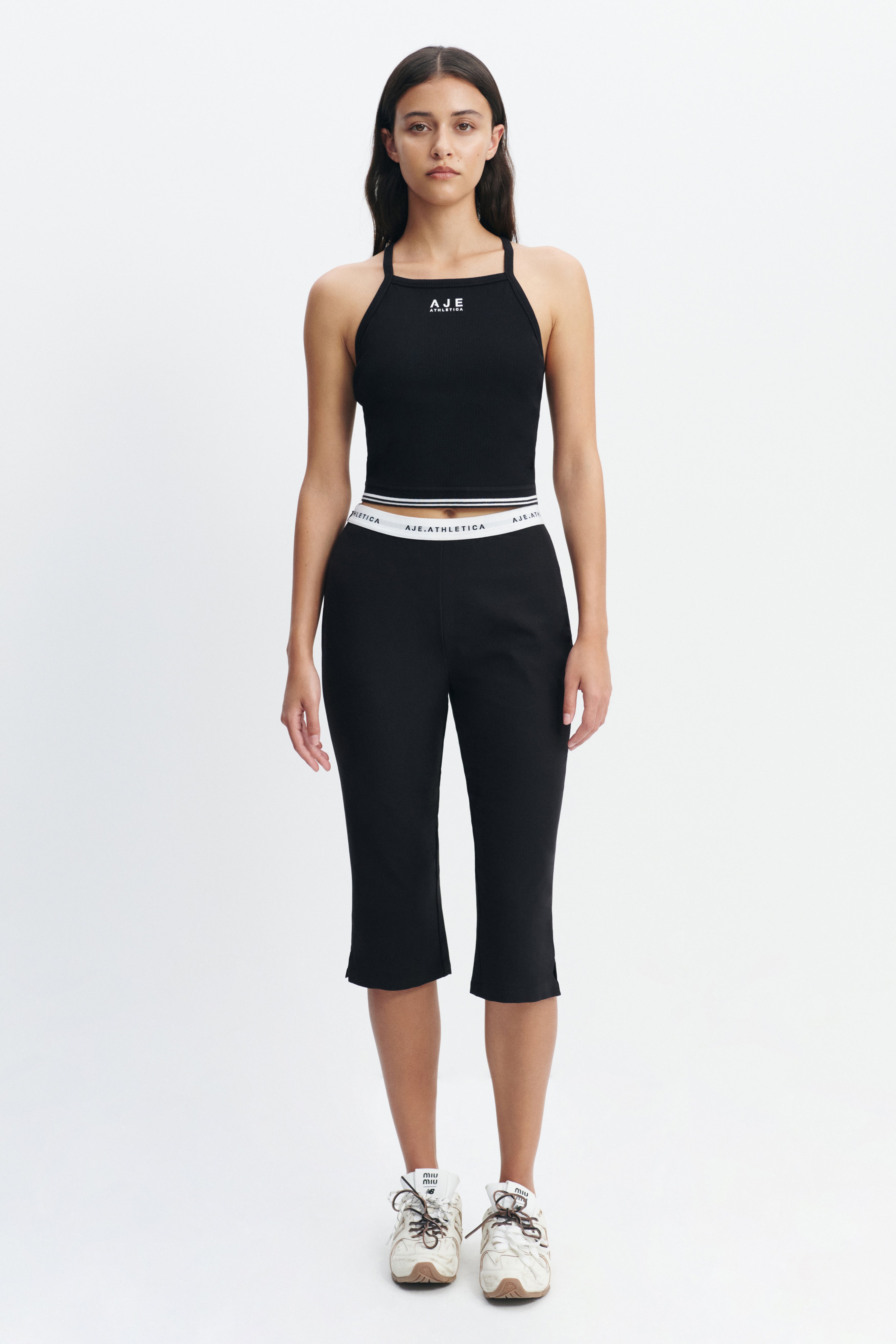 Logo Elastic Capri Pant