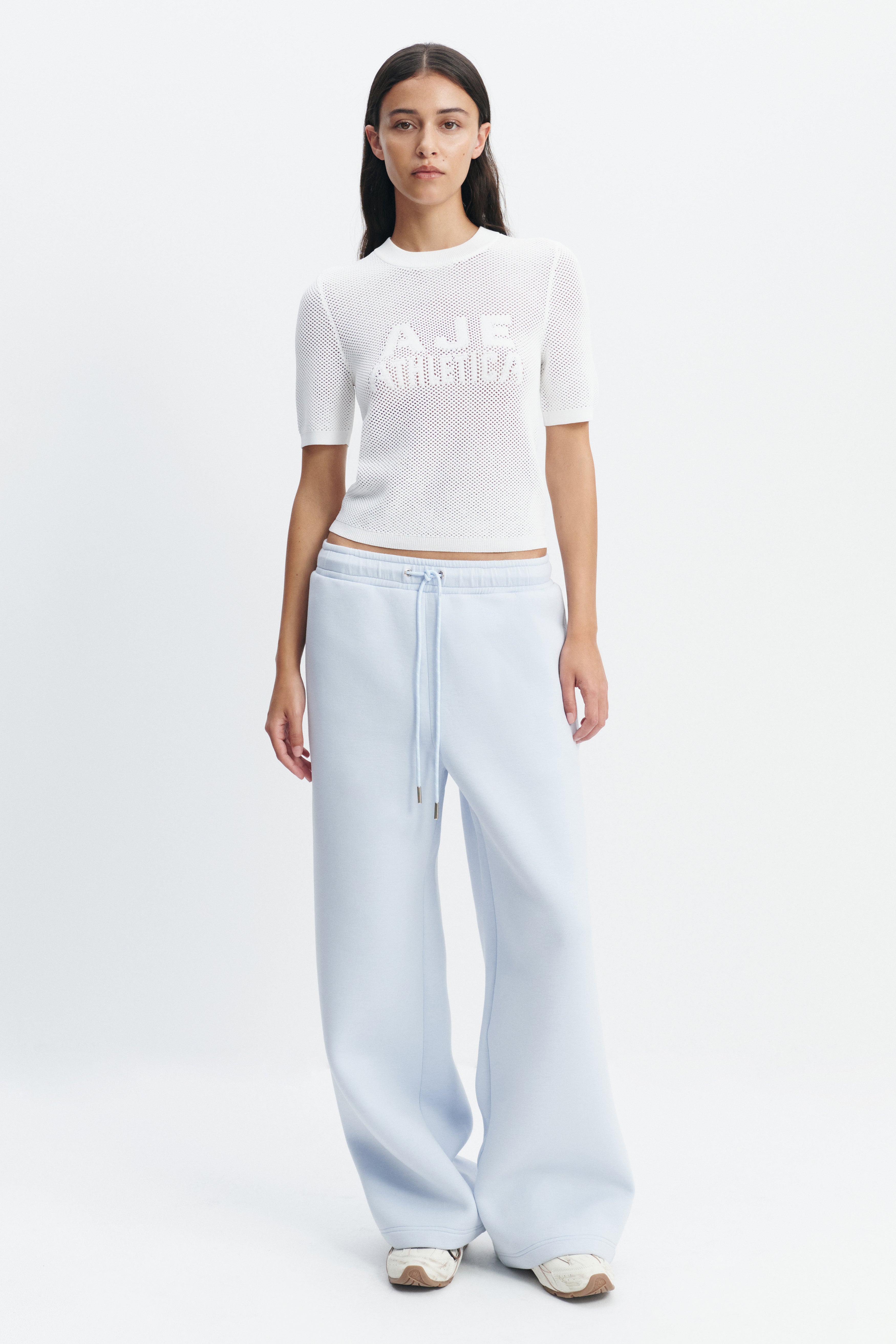 Crop Knit Logo Tee
