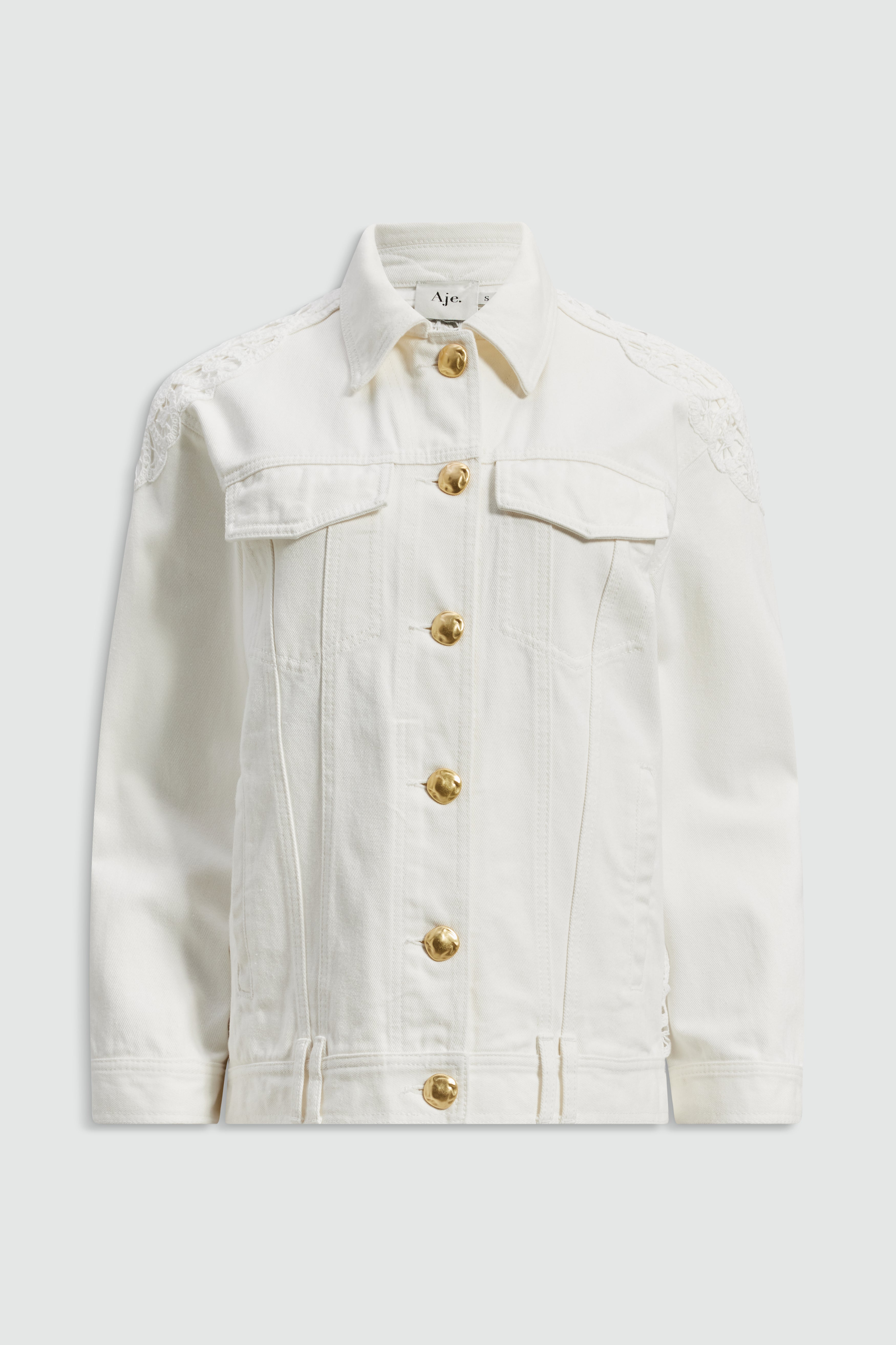 Sardinia Crochet Denim Jacket