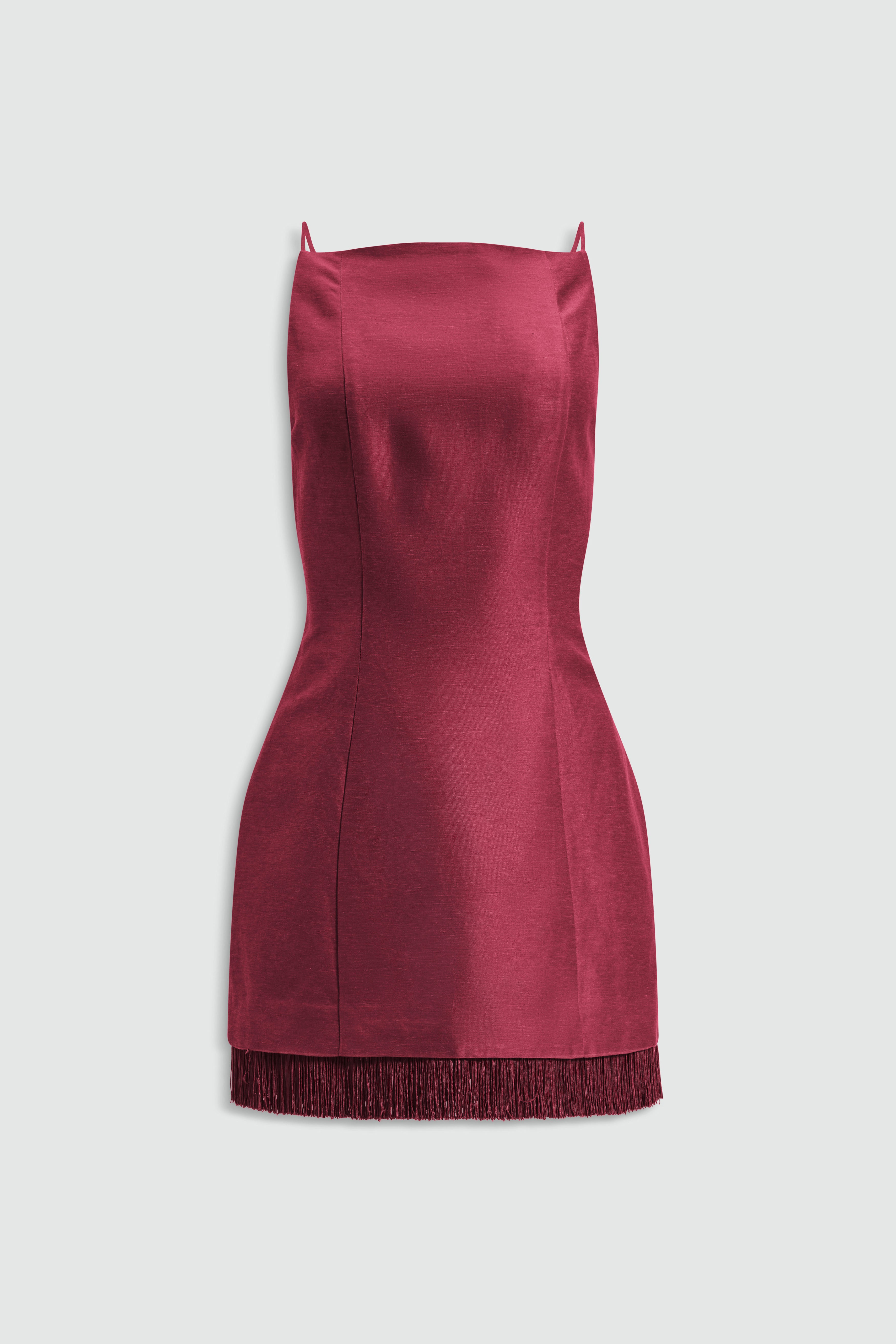 Nerra Fringe Mini Dress