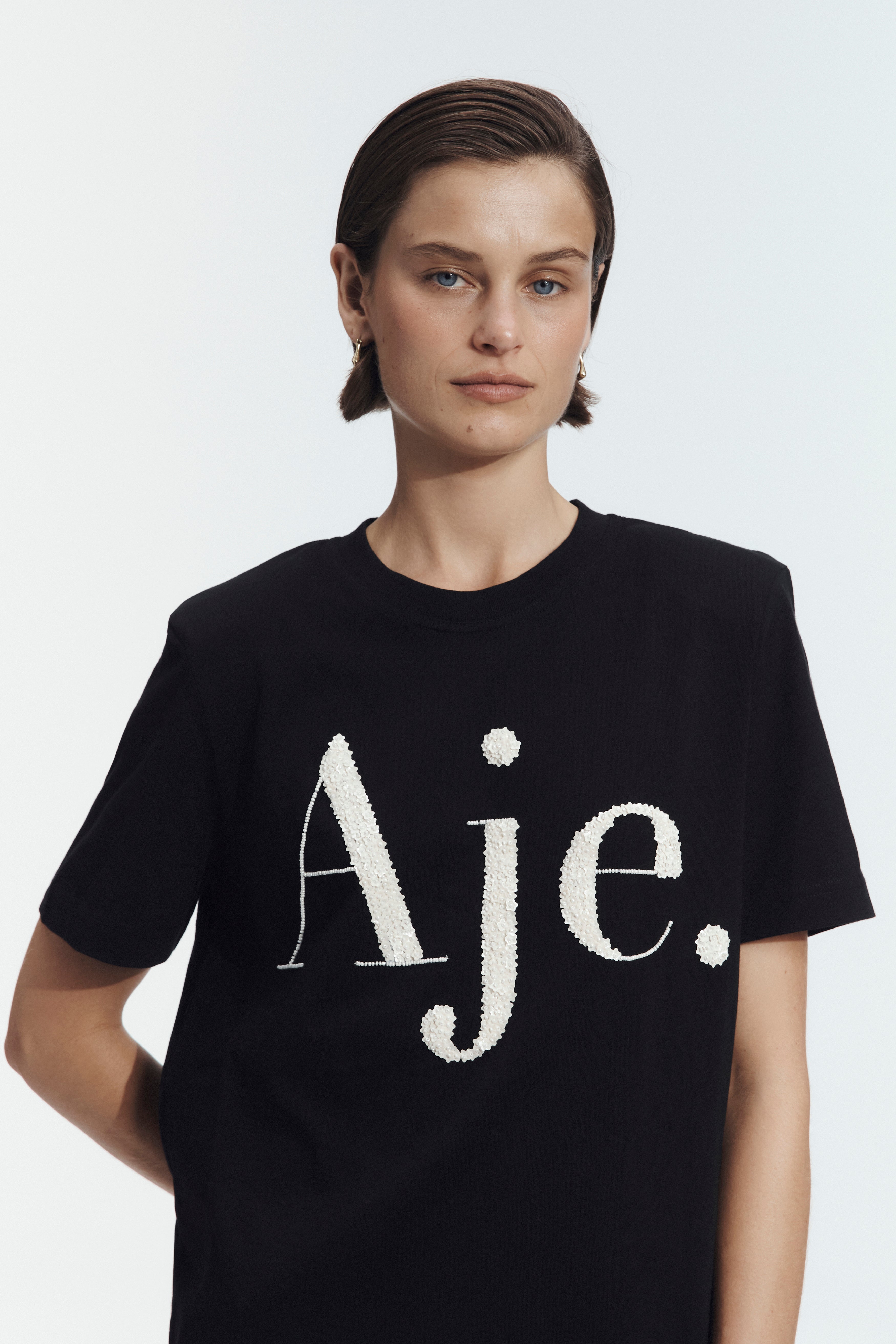 Polana Embellished Logo Tee