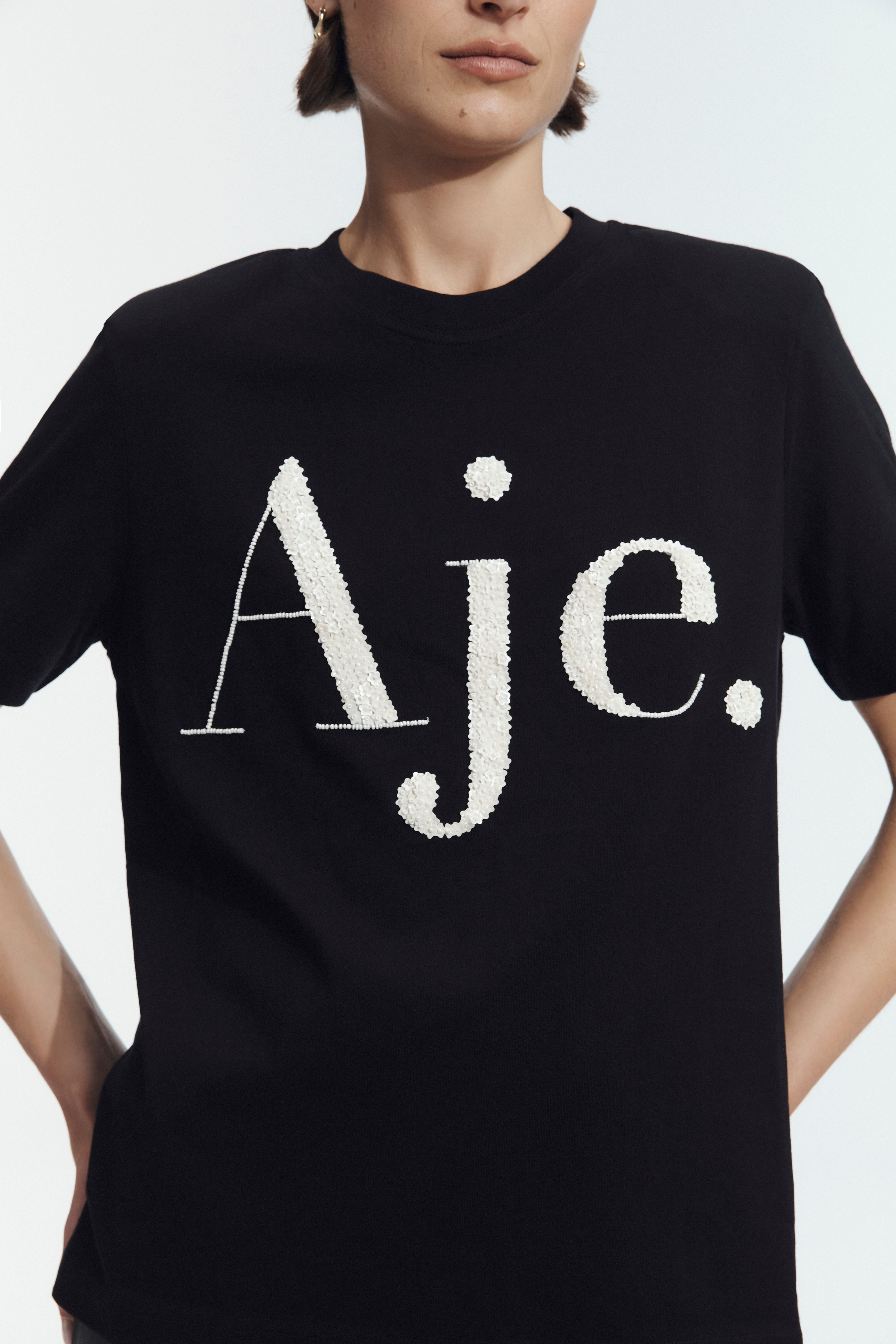 Polana Embellished Logo Tee