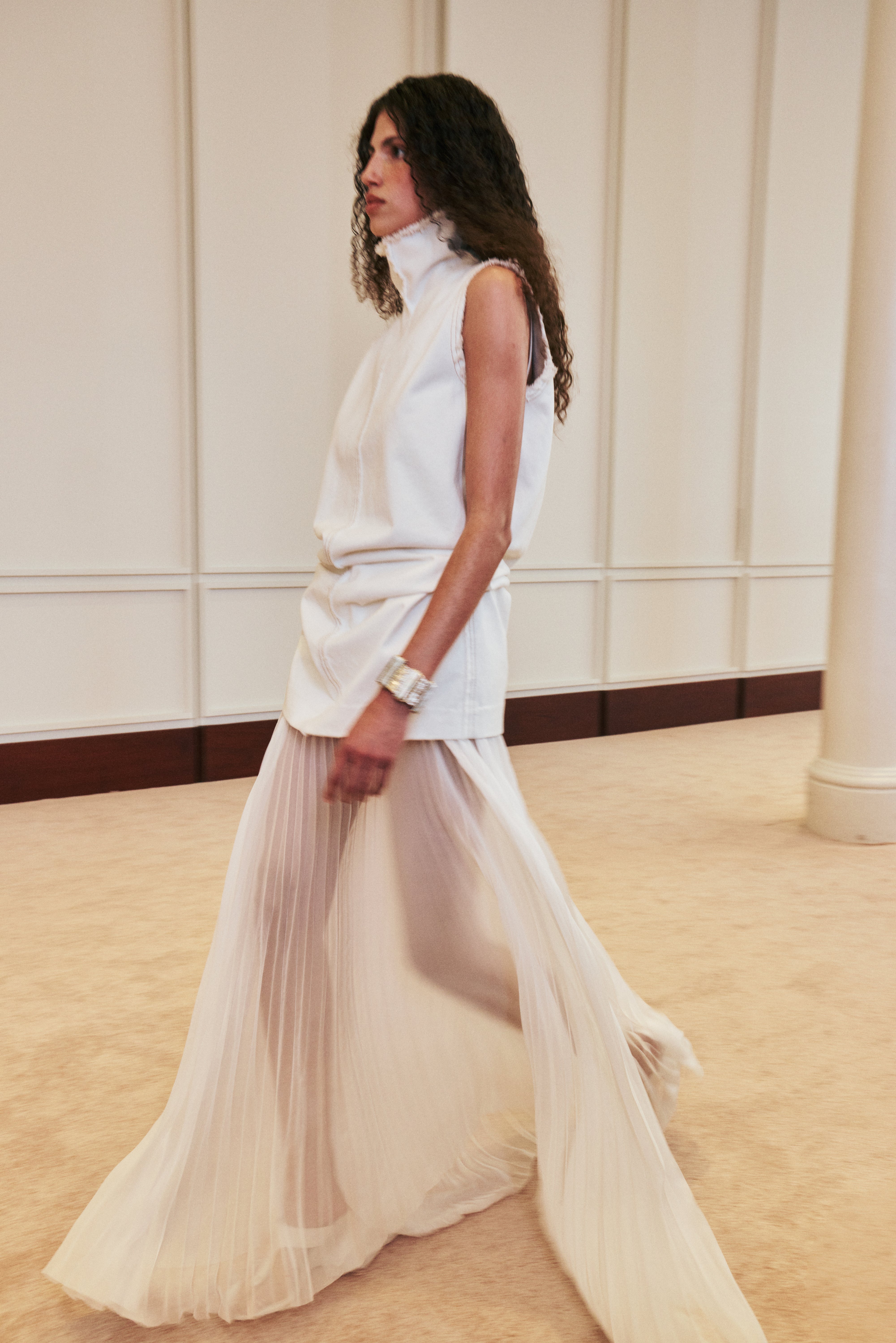 Tabira Pleated Maxi Skirt