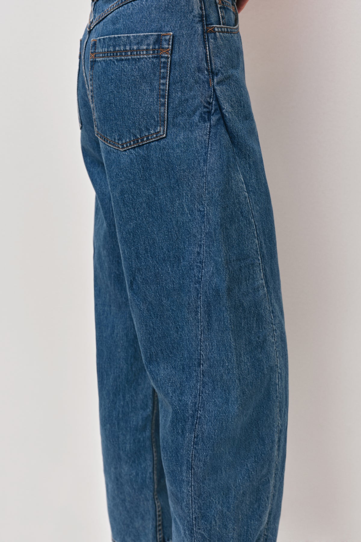 Stevie Barrel Jean in Mechanic Wash by Saint Art main image 1