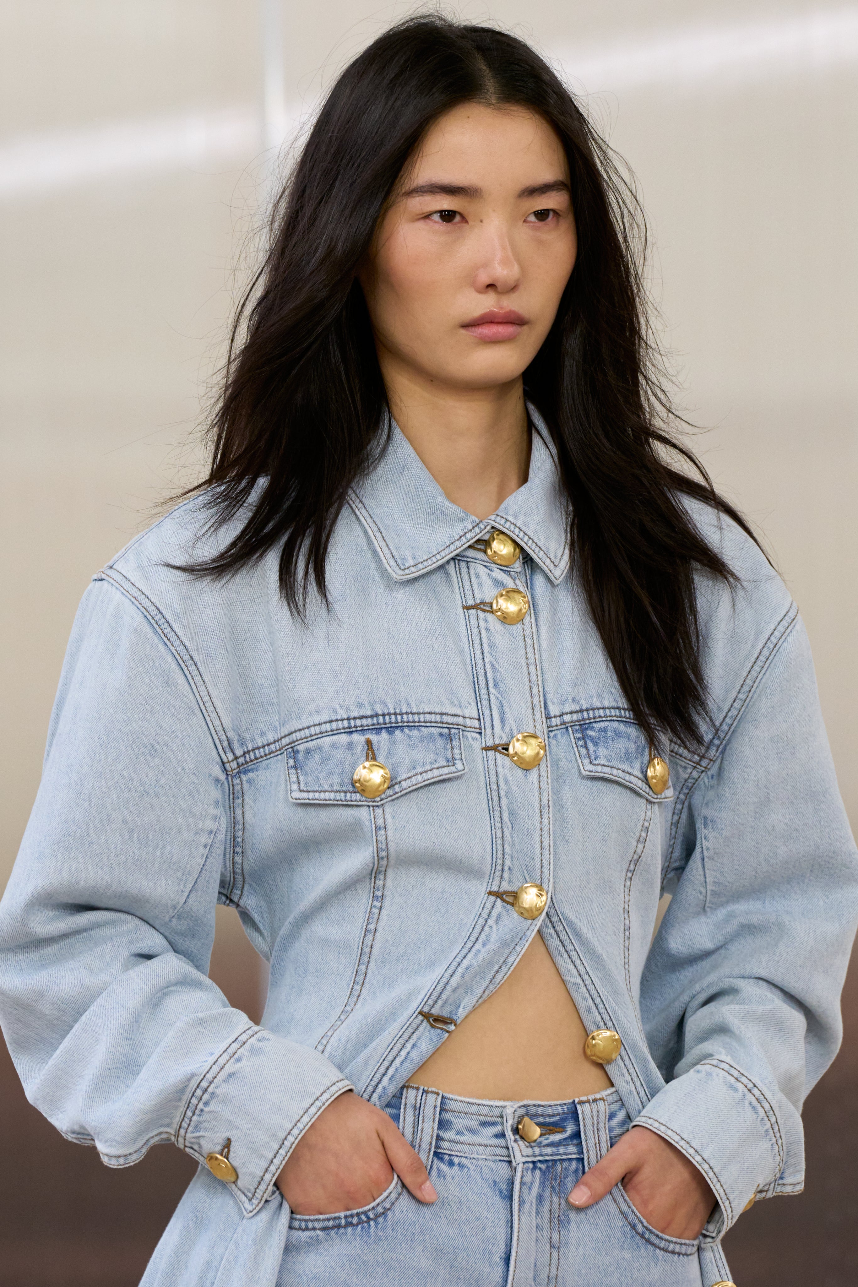 Tia Denim Maxi Dress