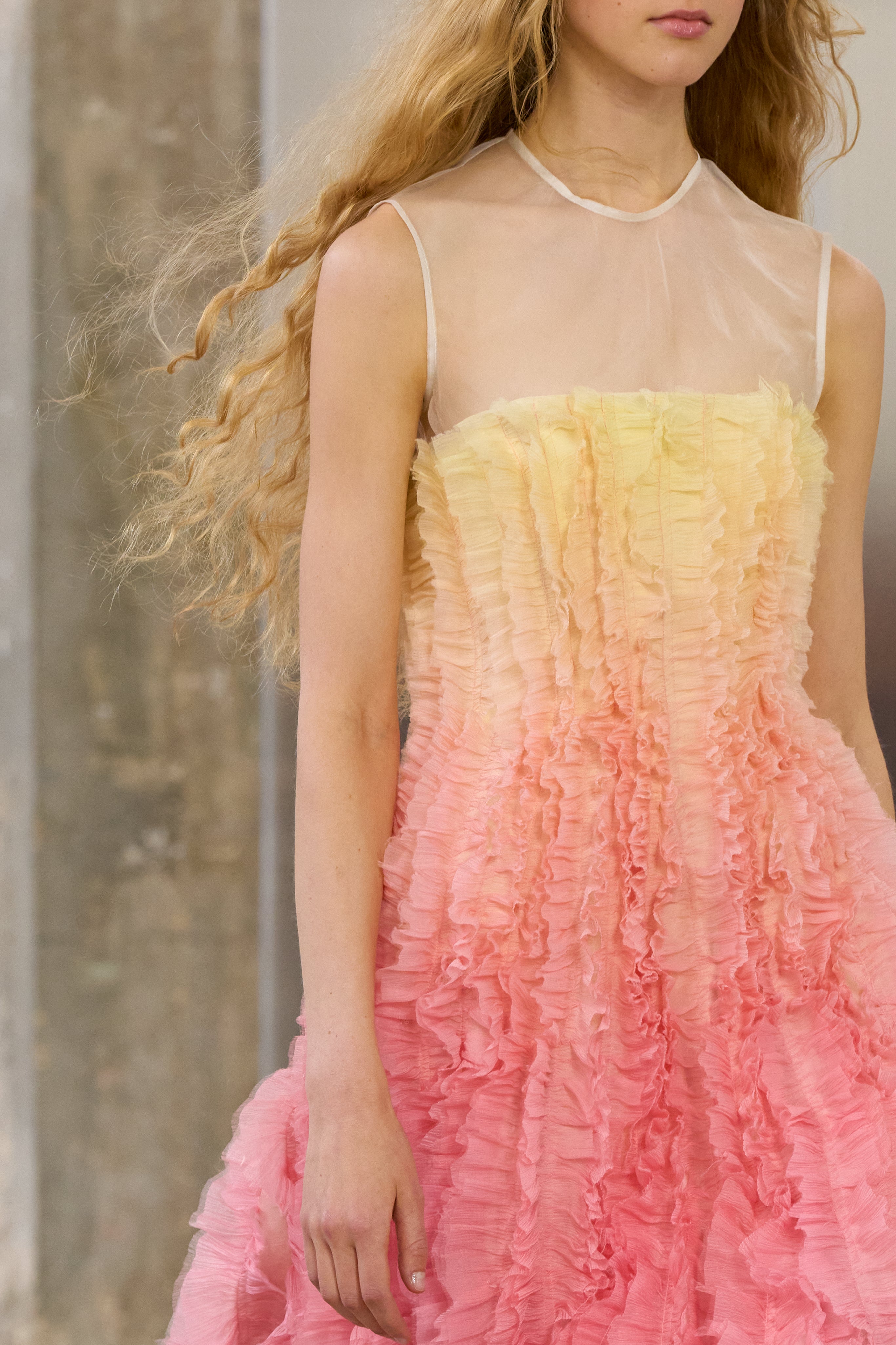 Delphie Frill Midi Dress