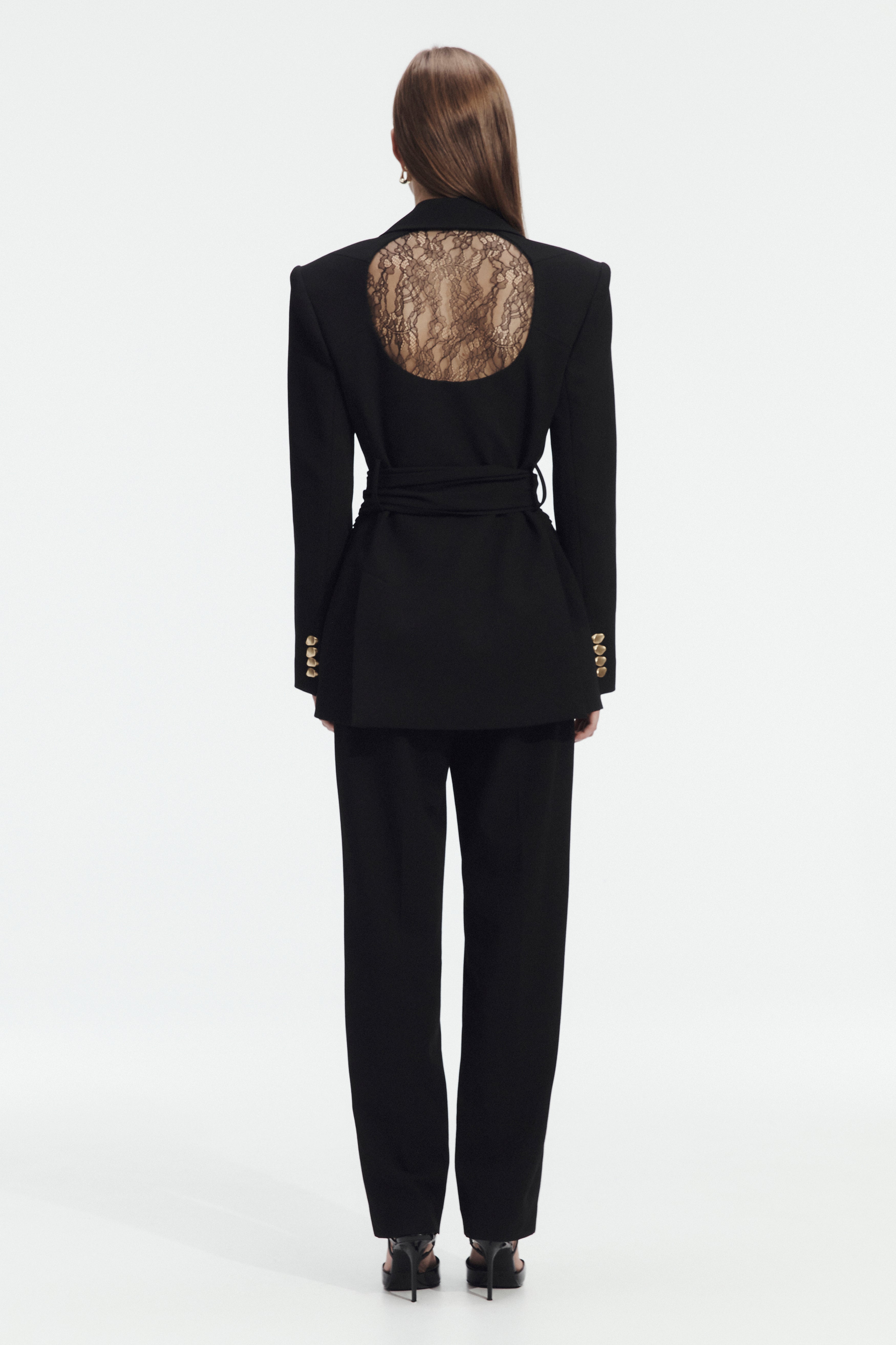 Simone Lace Back Blazer