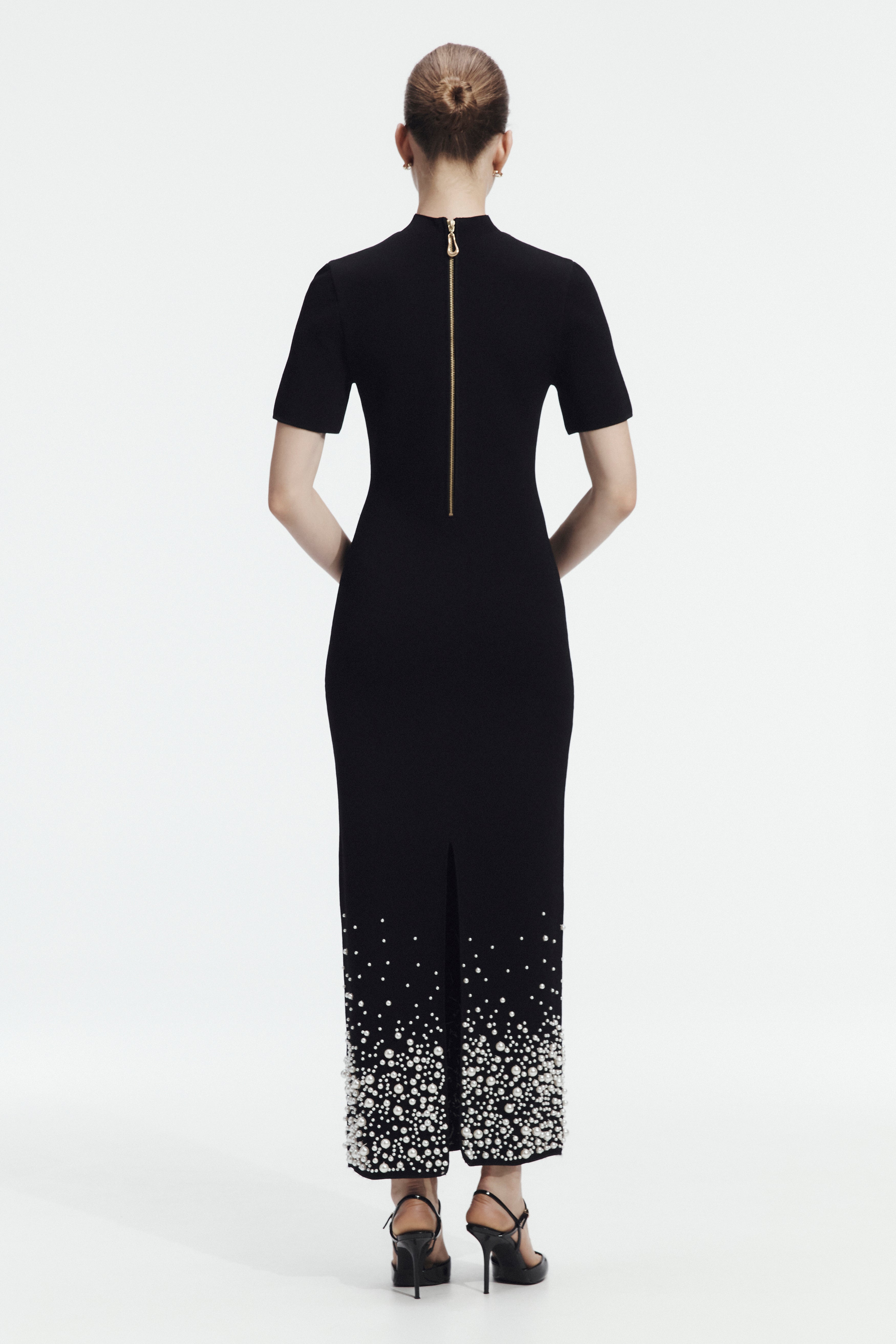 Marlene Pearl Knit Midi Dress