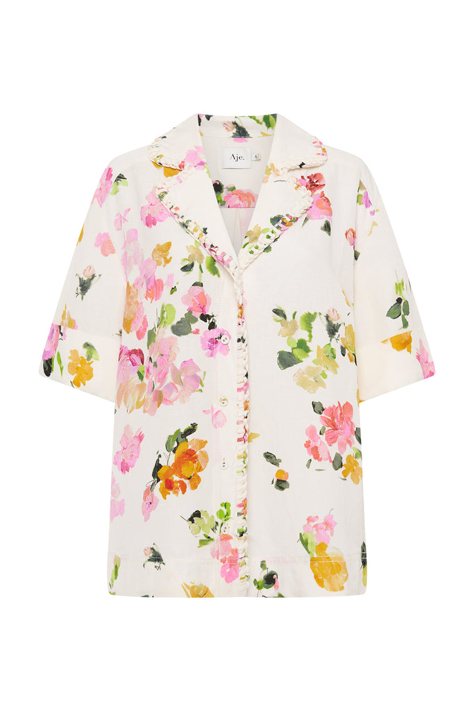 Constance Whipstitch Shirt | Scattered Floral | Aje – Aje AU