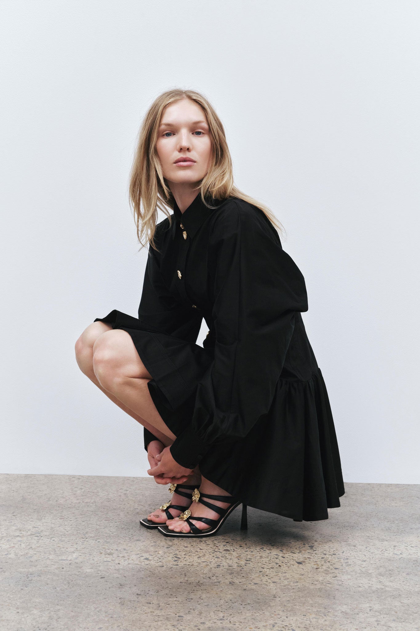 Alexa Long Sleeve Mini Dress | Black | Aje Aje AU Alexa Long Sleeve Mini Dress | Black | Aje Aje AU