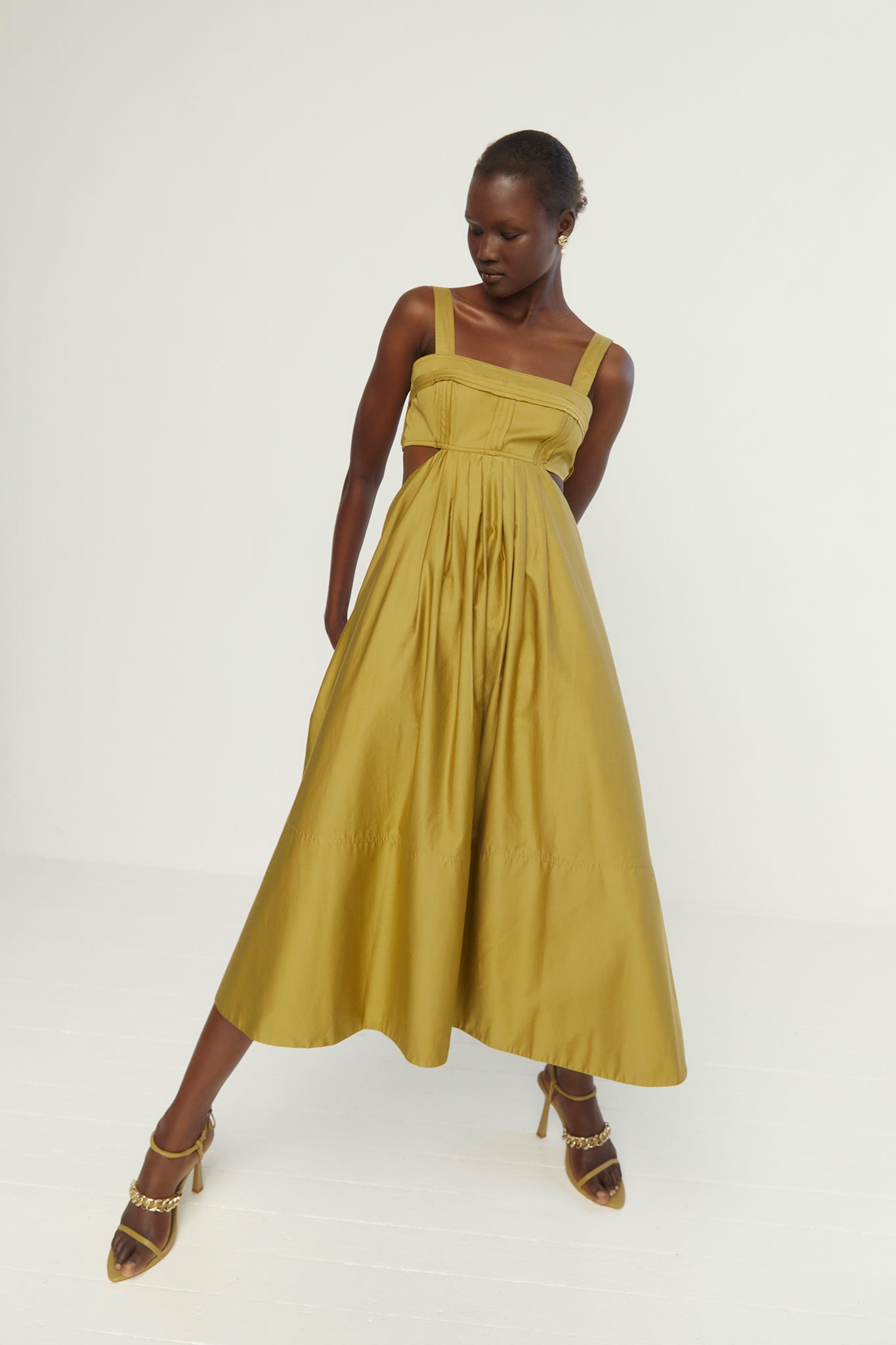 Frequency Cut Out Midi Dress