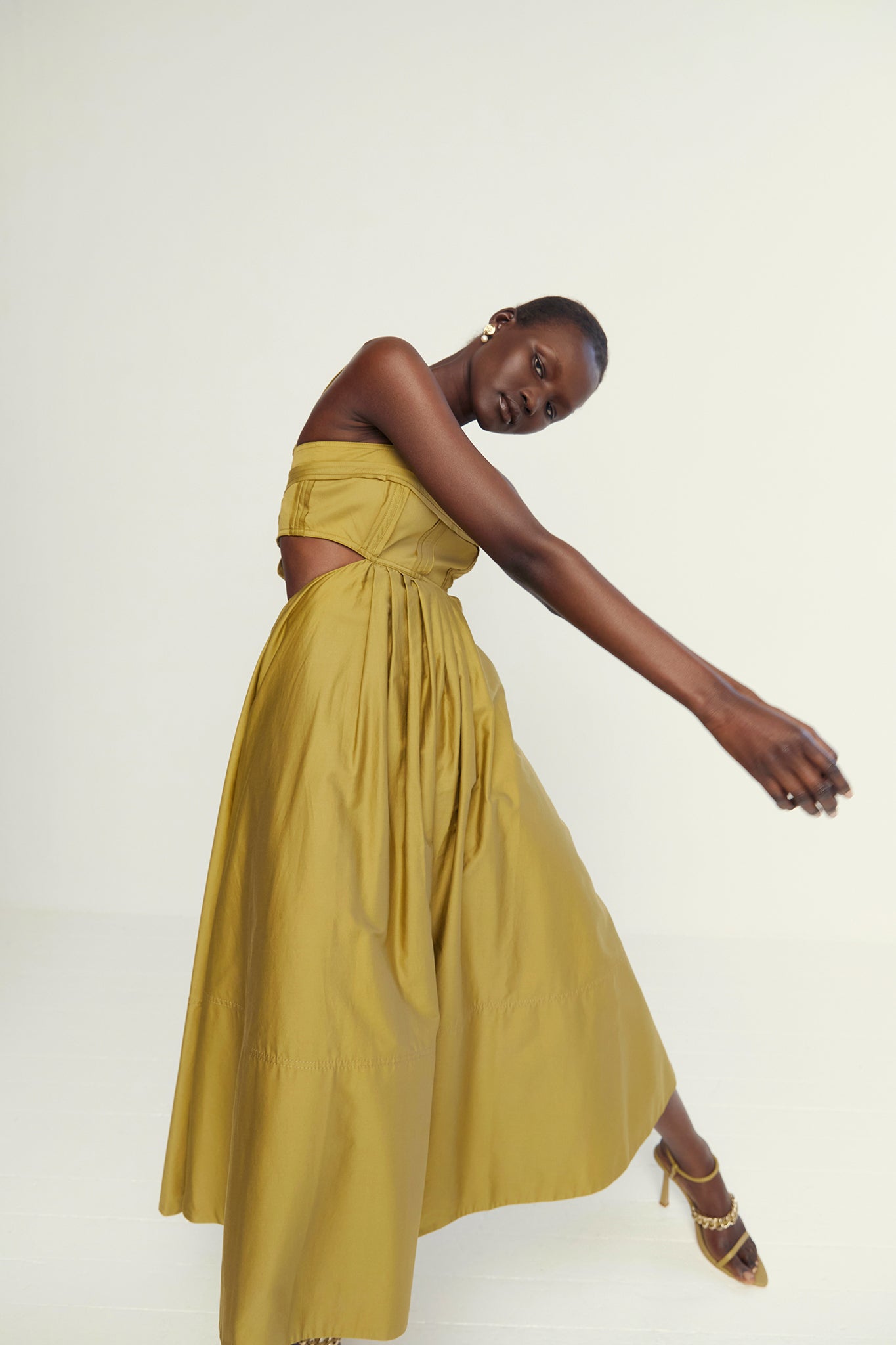 Frequency Cut Out Midi Dress