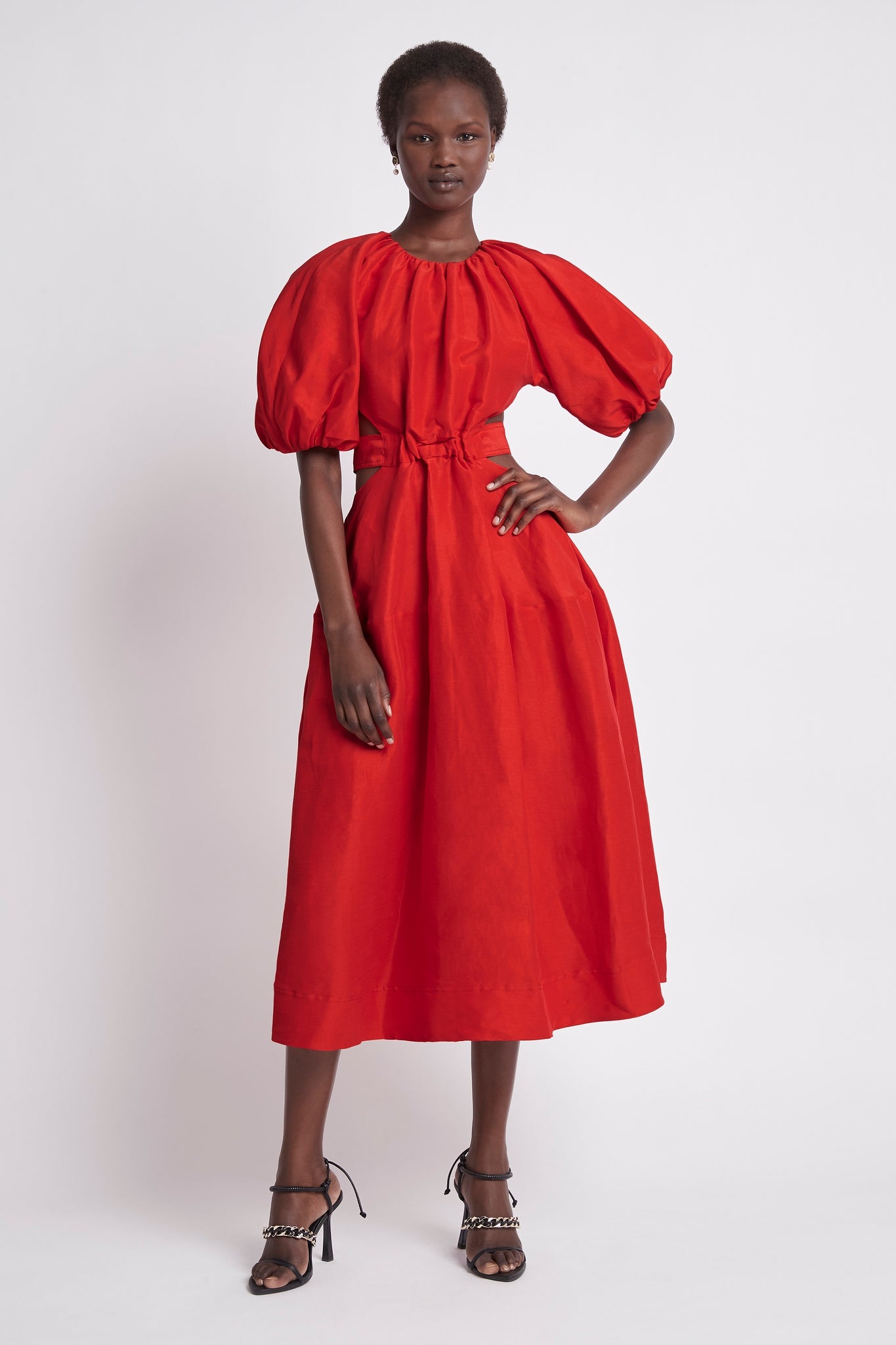 Mimosa Cutout Midi Dress