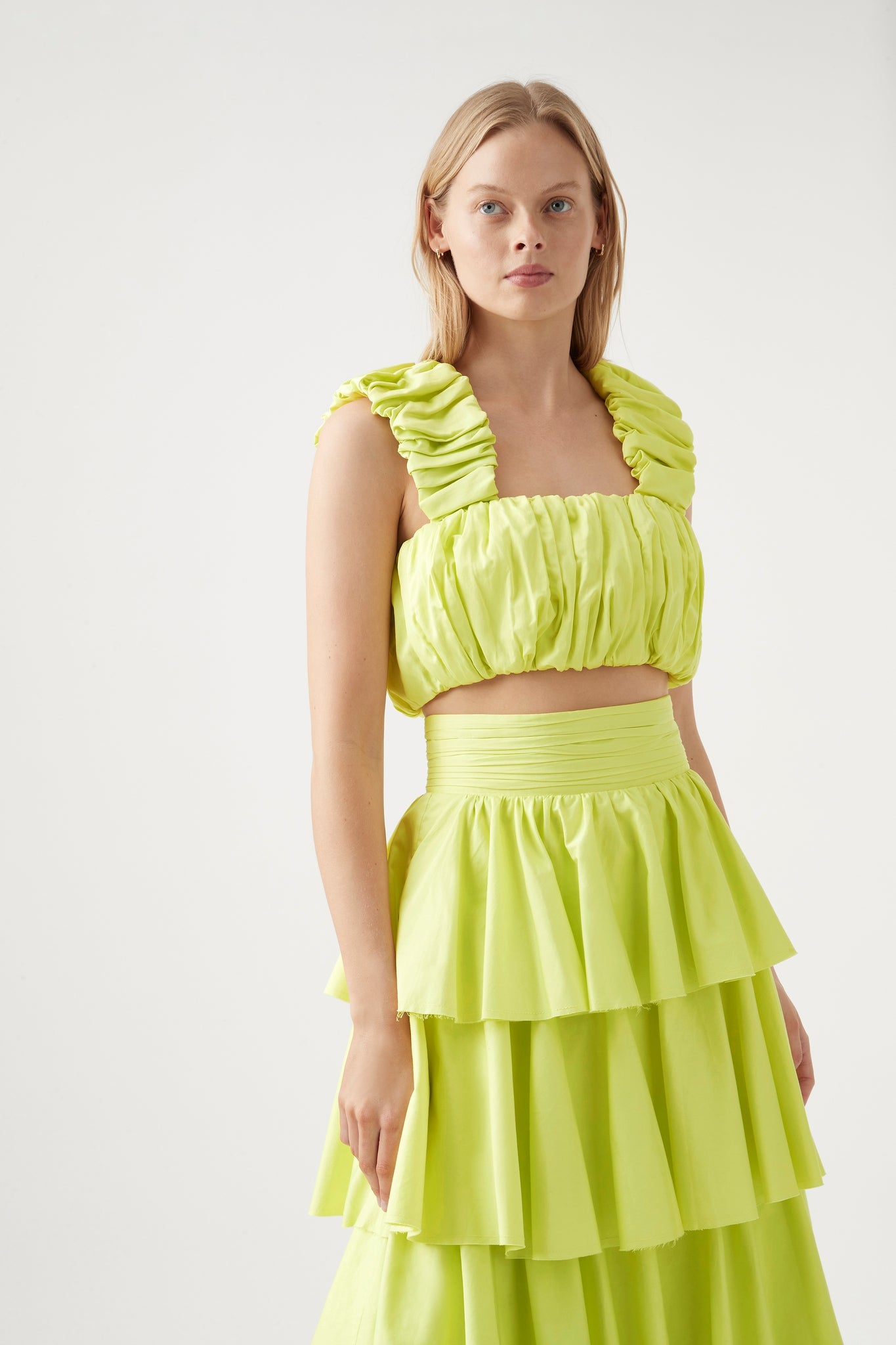 Medina Ruched Cropped Top