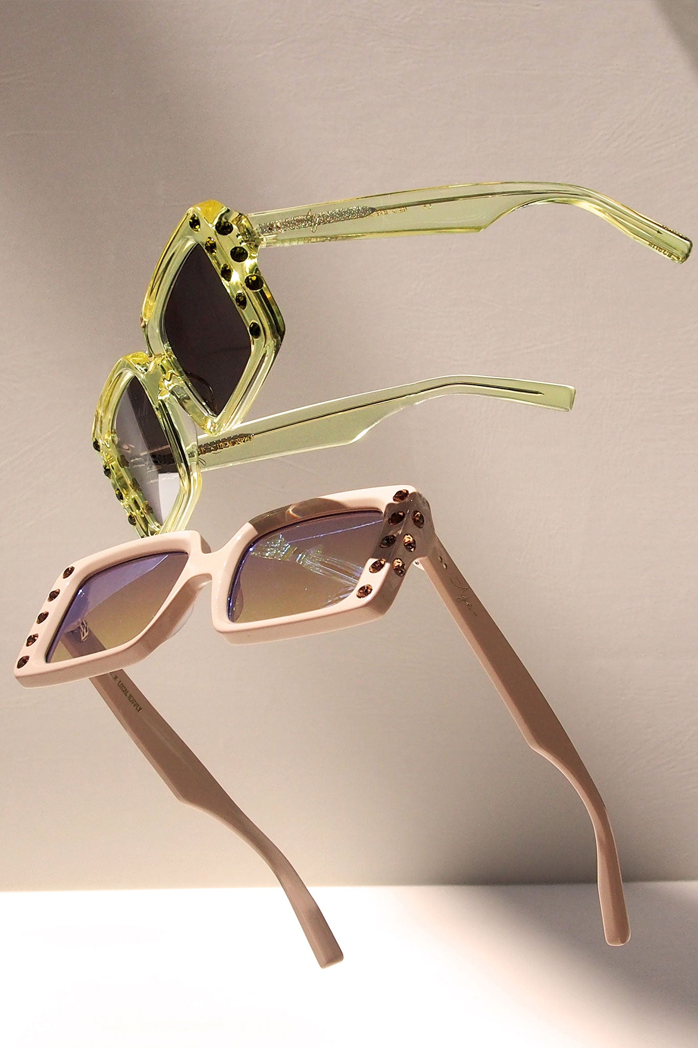 Aje X Local Supply The Square Embellished Sunglasses