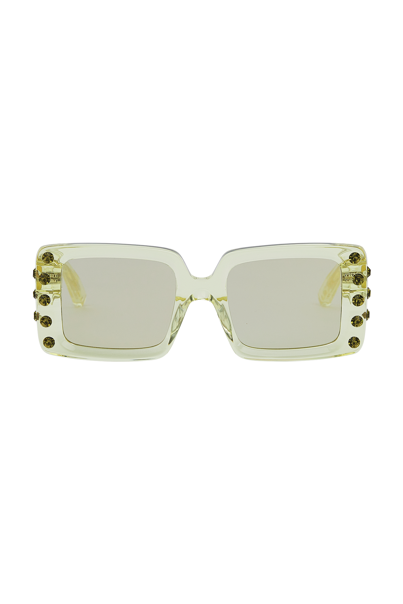 Aje X Local Supply The Square Embellished Sunglasses