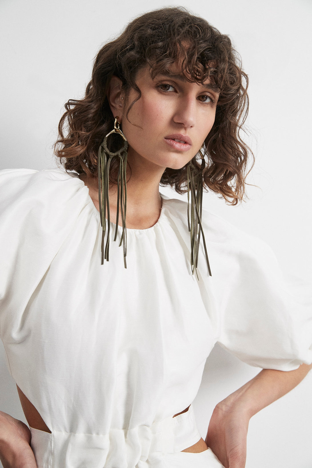 Splice Tassel Hoop Earring