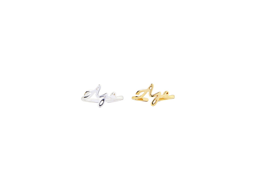 Aje Ribbon Duo Rings