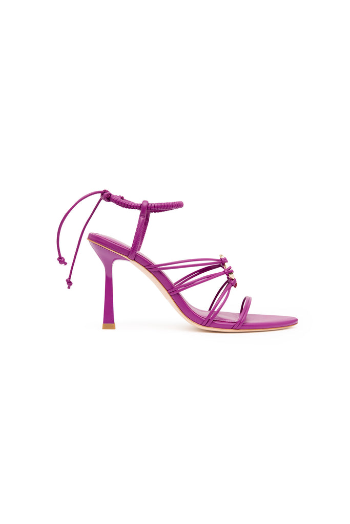 Mirage Leather Strappy Heel | Plum Purple | Aje – Aje AU