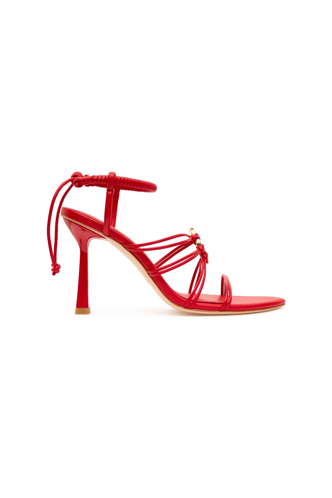 Mirage Leather Strappy Heel | Scarlet Red | Aje – Aje AU