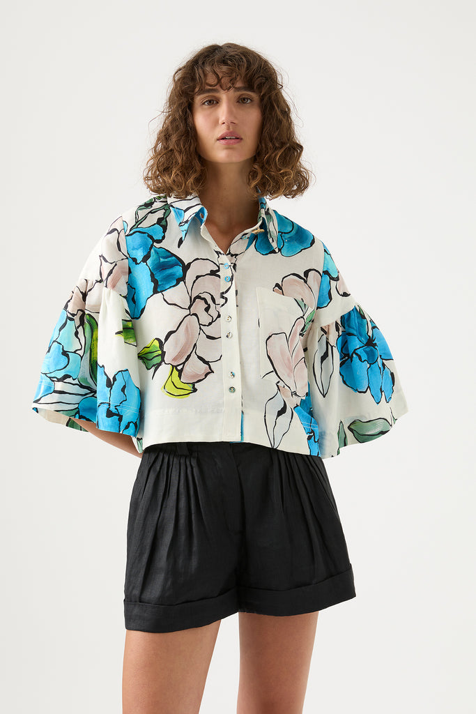Lana Frill Sleeve Shirt | Cool Camellia | Aje – Aje AU