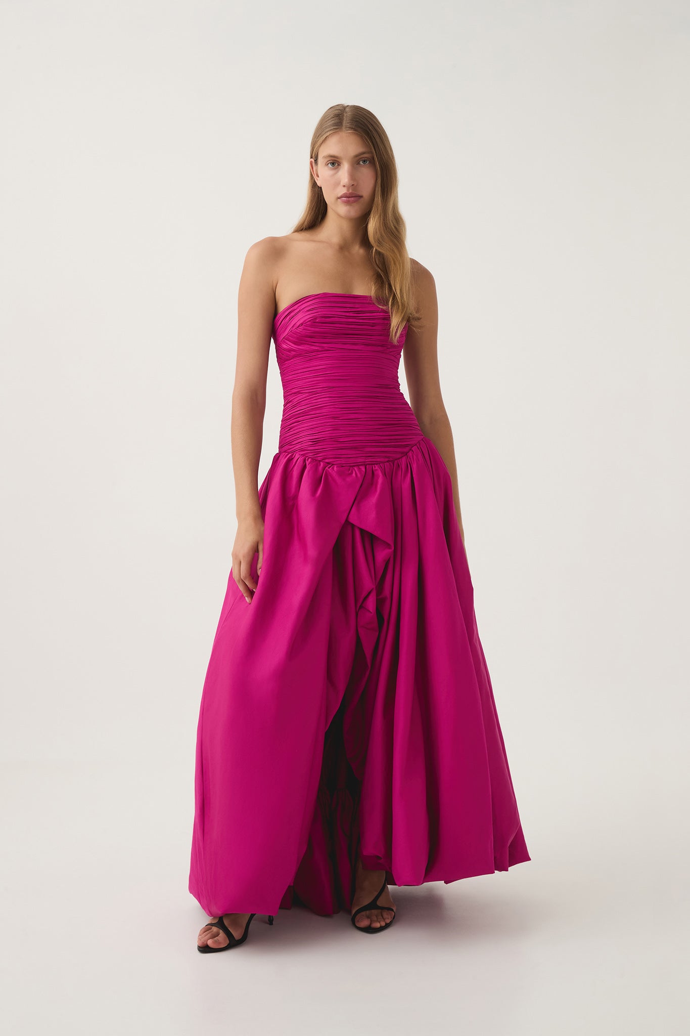 Violette Bubble Hem Maxi Dress Deep Magenta Aje Aje AU violette-bubble-hem-maxi-dress-deep-magenta-aje-aje-au