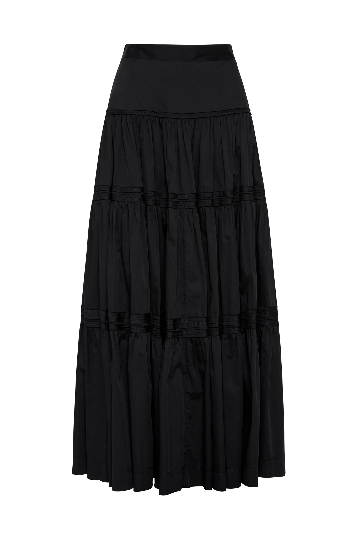 Recurrence Tiered Maxi Skirt
