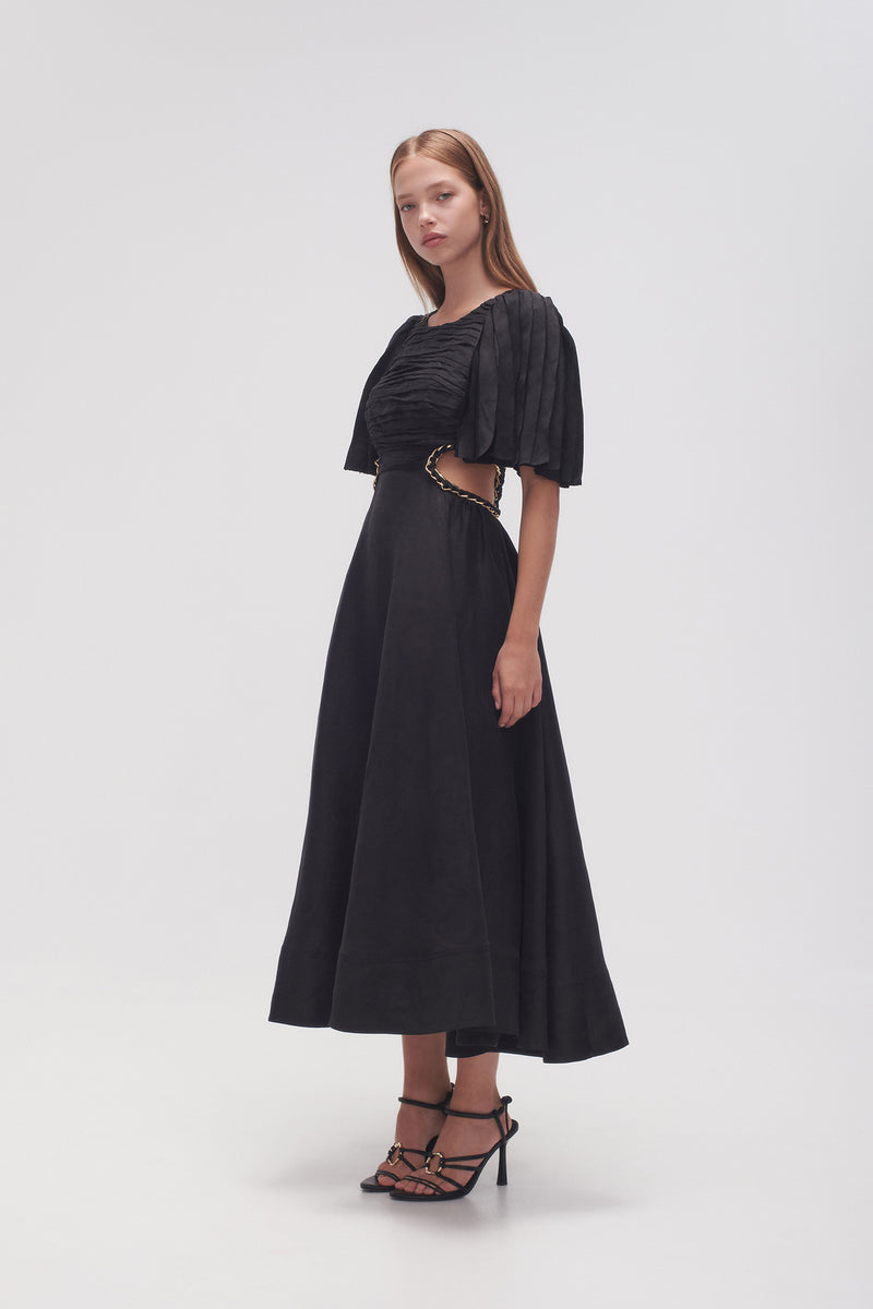 Monica Chainlink Midi Dress | Black | Aje – Aje AU