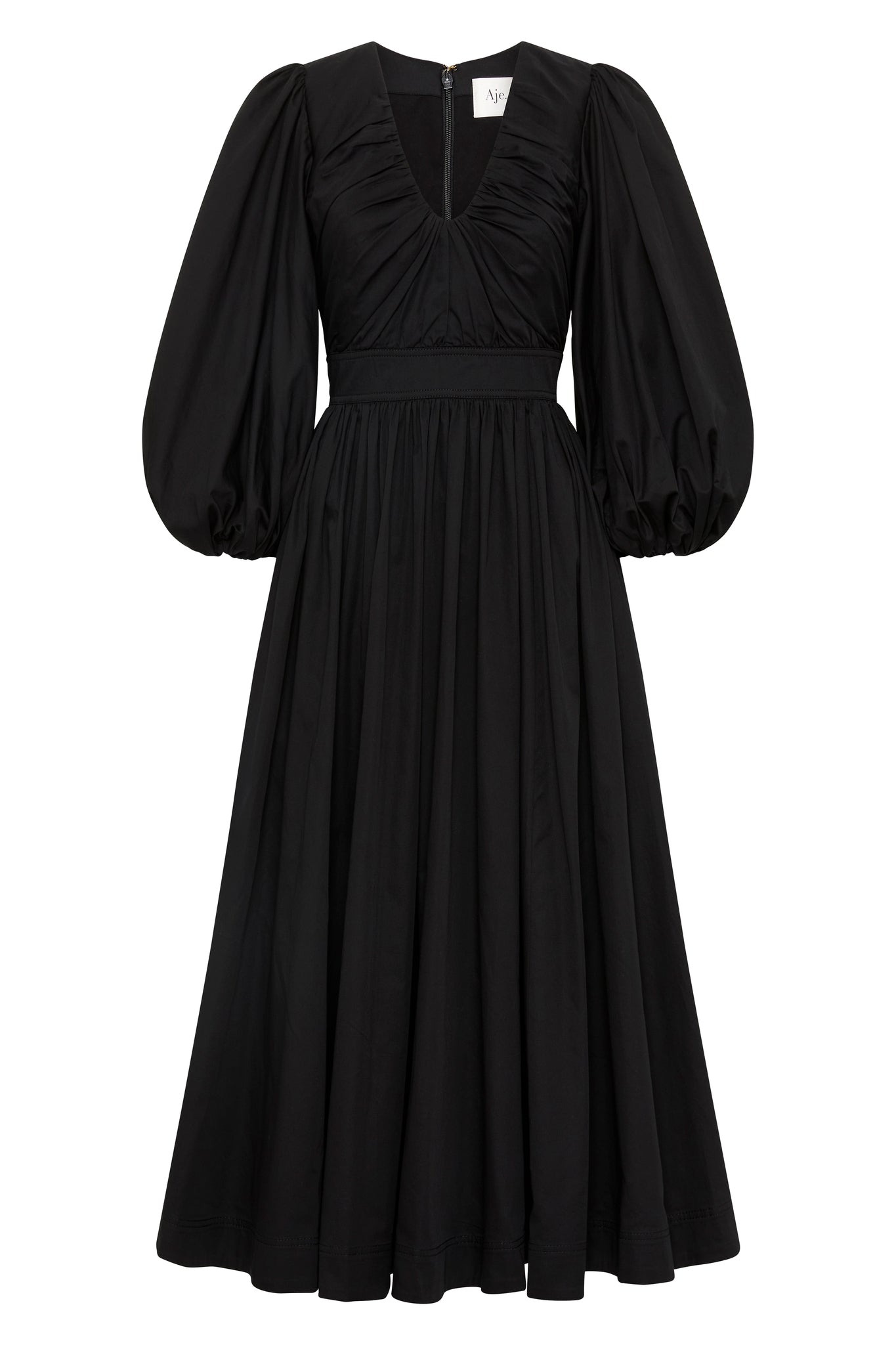 Audrey Waisted Midi Dress | Black | Aje – Aje AU