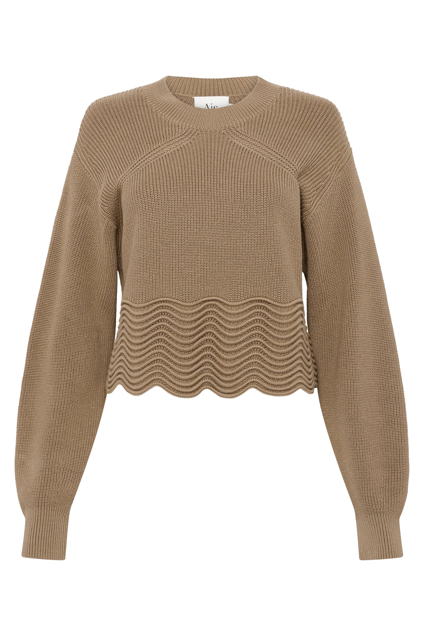 Halogen scallop sales trim sweater