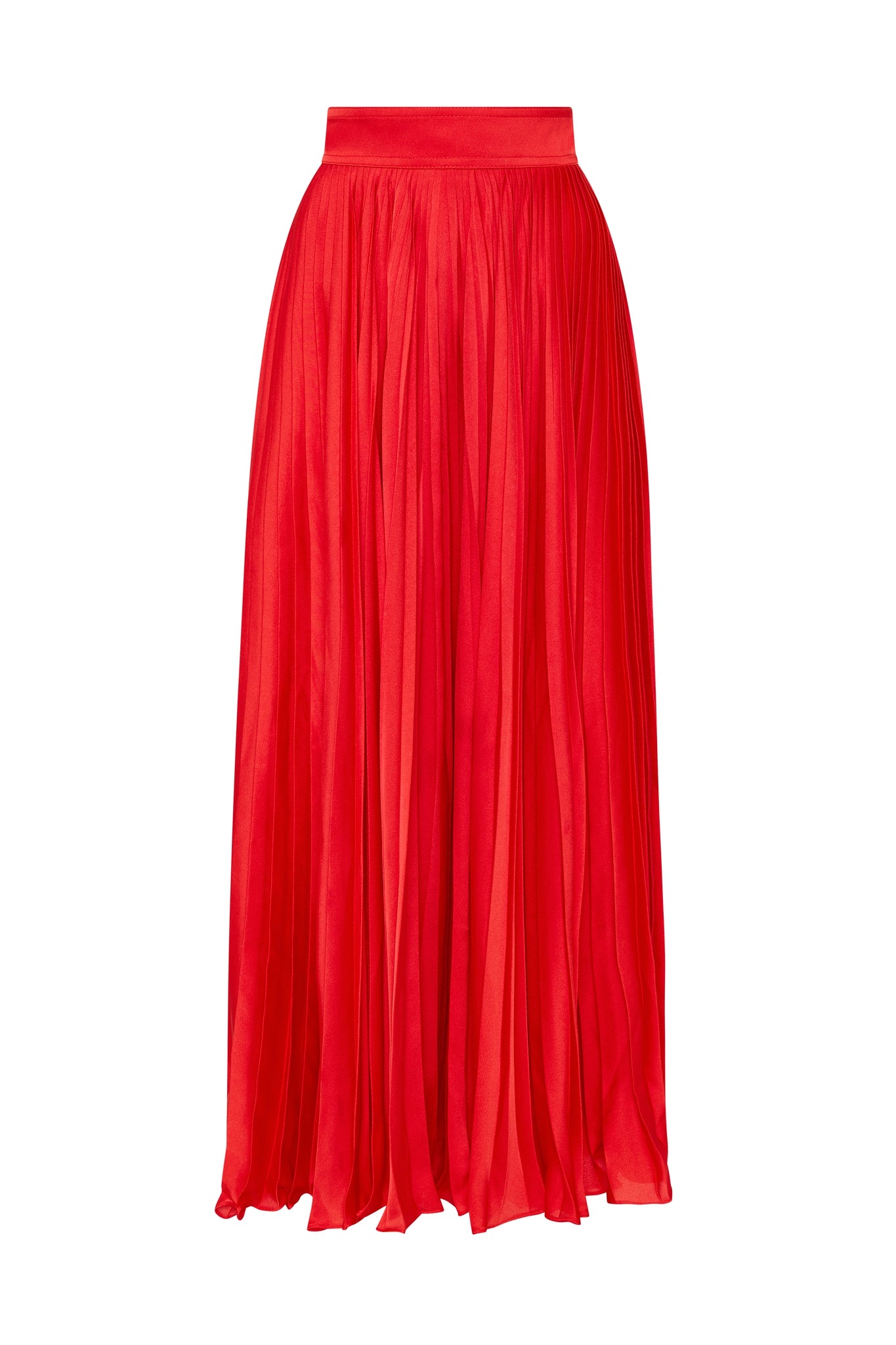 Wondrous Pleated Satin Skirt | Scarlet Red | Aje – Aje AU