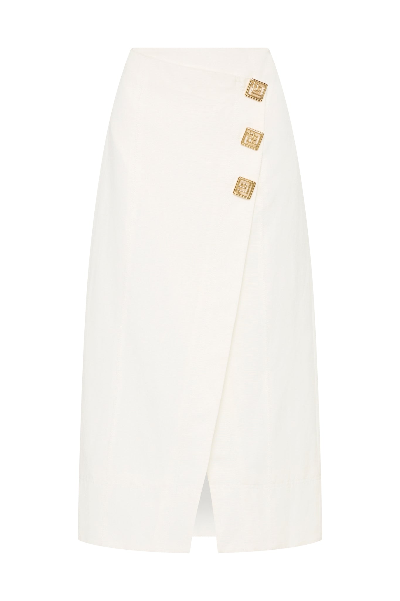 Araminta silk midi clearance skirt