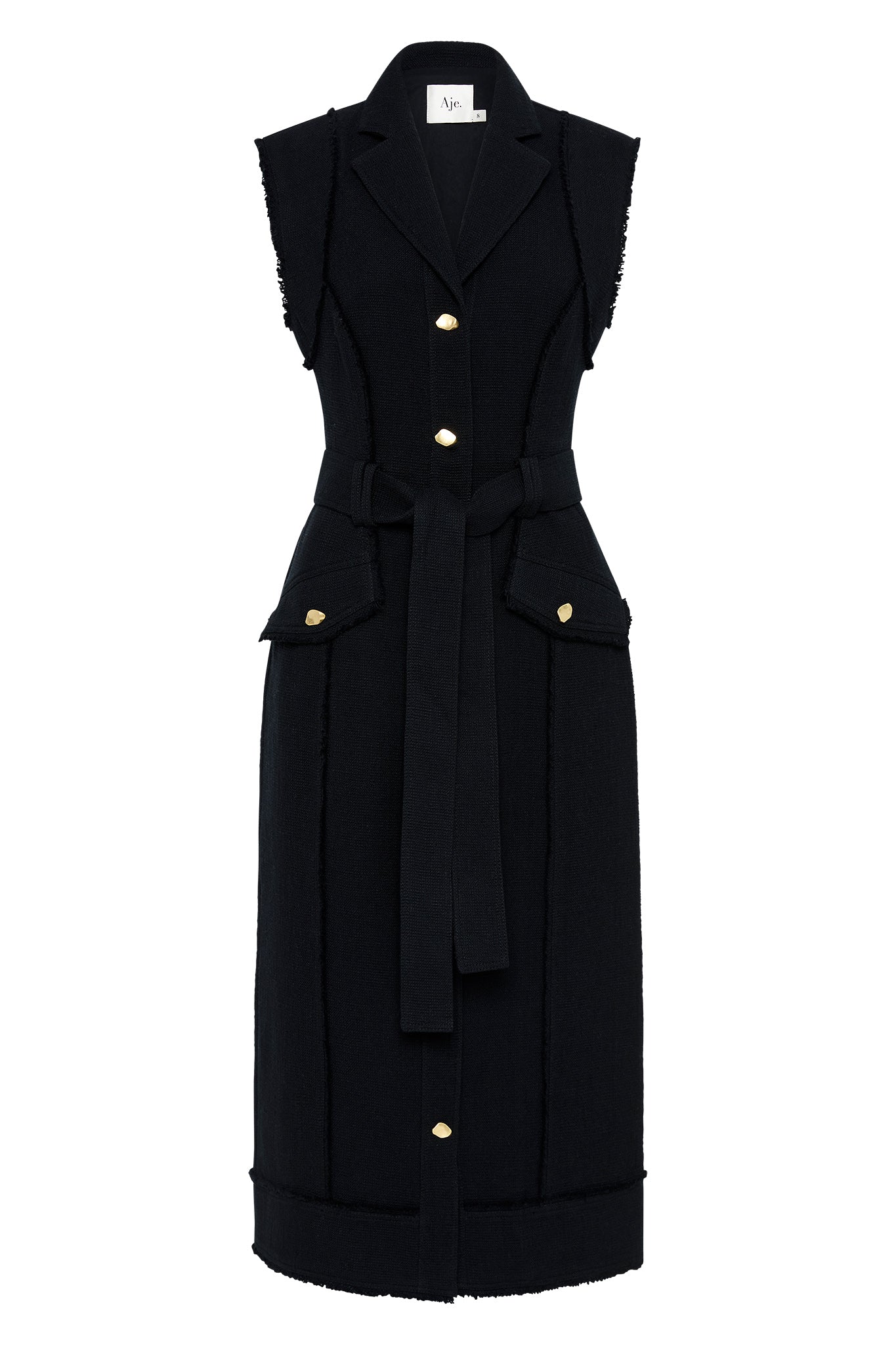 aje isabel utility midi dress AJE Isabel Utility Midi Cotton dress black white, Women's Fashion, Dresses & Sets, Dresses on Carousell