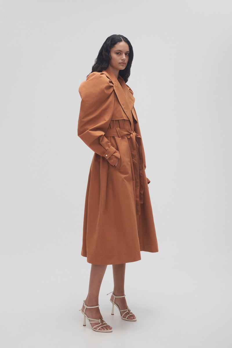 Roxanne Trench Coat | Chestnut Brown | Aje – Aje AU