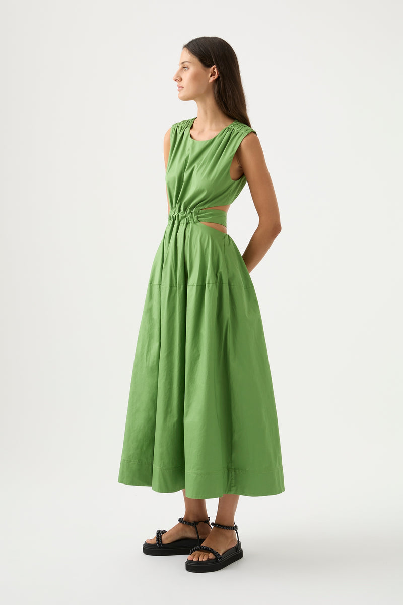Zorina Tie Midi Dress | Fern Green | Aje – Aje AU