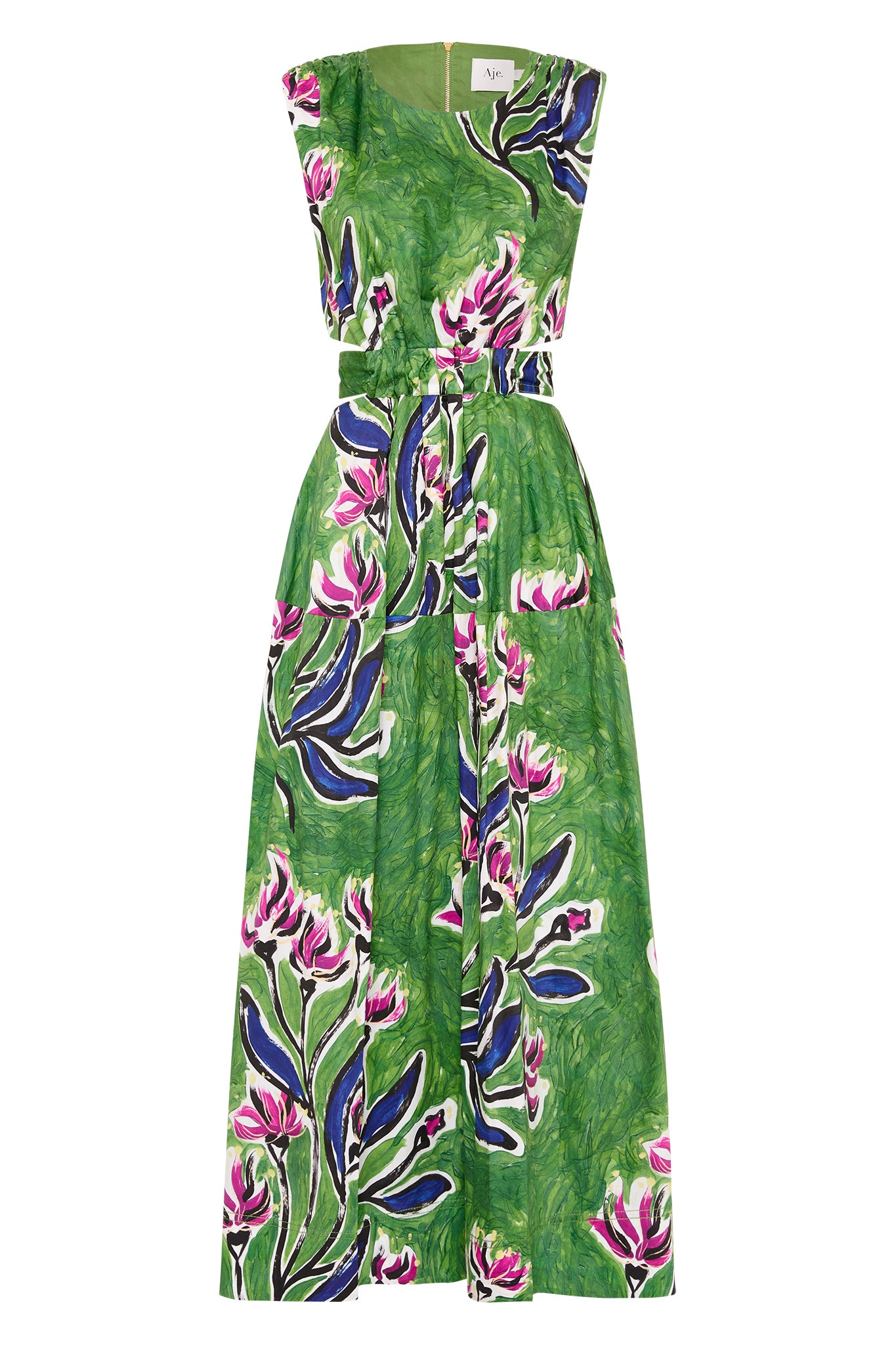 Zorina Tie Midi Dress | Native Gumnut Floral | Aje – Aje AU