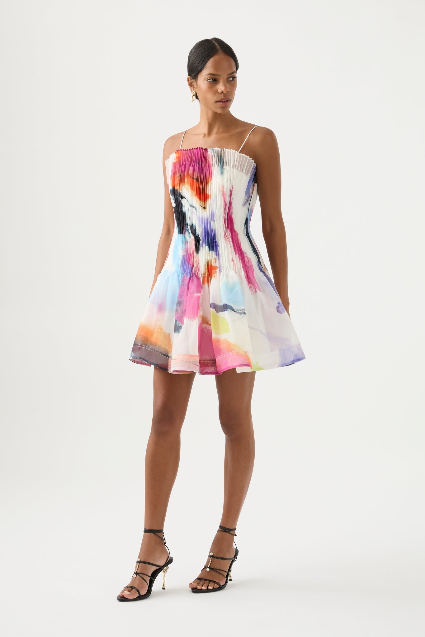 aje celestial pleated mini dress Aje Celestial Pleated Mini Dress Size US 4 / AU 8 NEW!