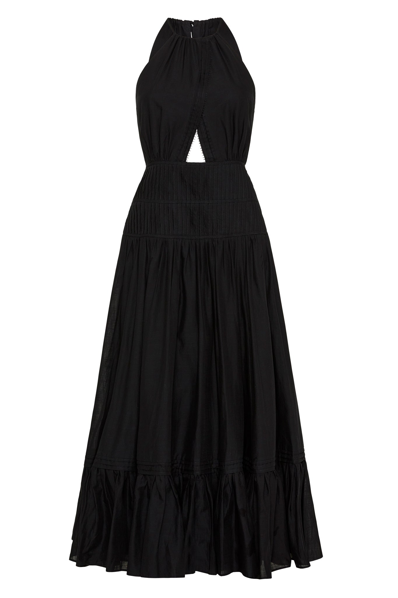 Renata Eyelash Midi Dress | Black | Aje – Aje AU