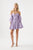 Lilac. Mini Dress. Off- the shoulder. Pleated. Day dress. Aje. 
